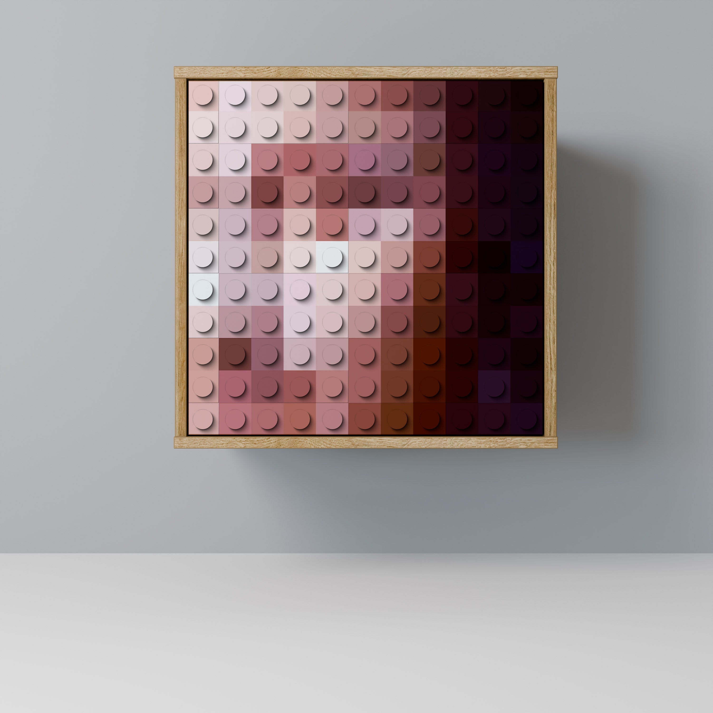 CONSTRUCTIVE ART Sideboard mit 1 Tür in Eiche-Optik