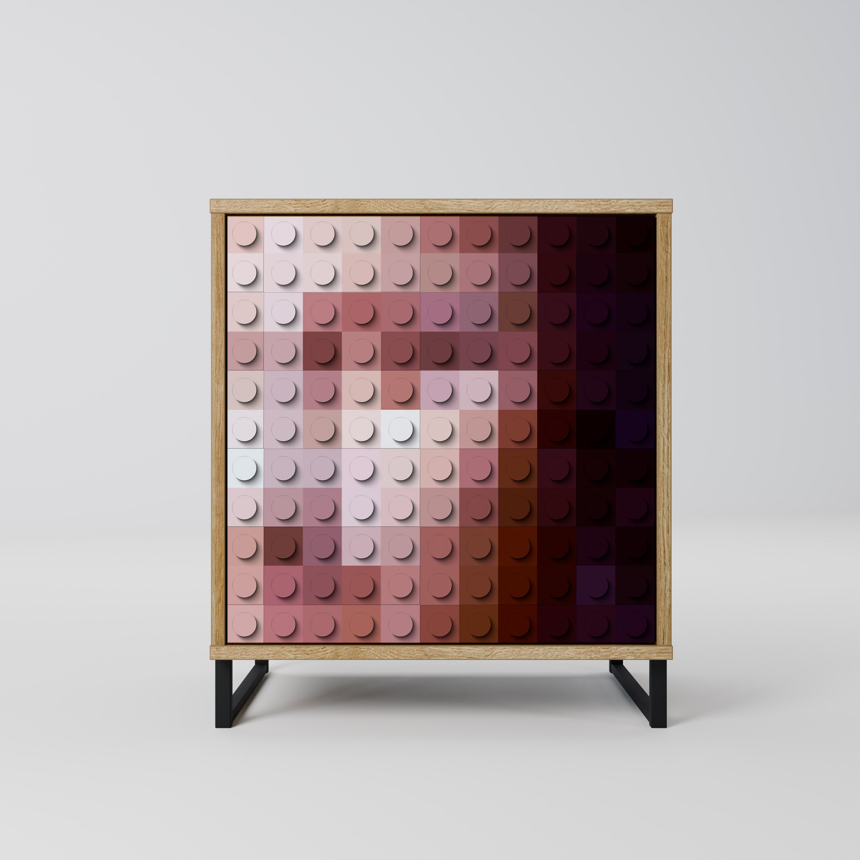 CONSTRUCTIVE ART Sideboard mit 1 Tür in Eiche-Optik