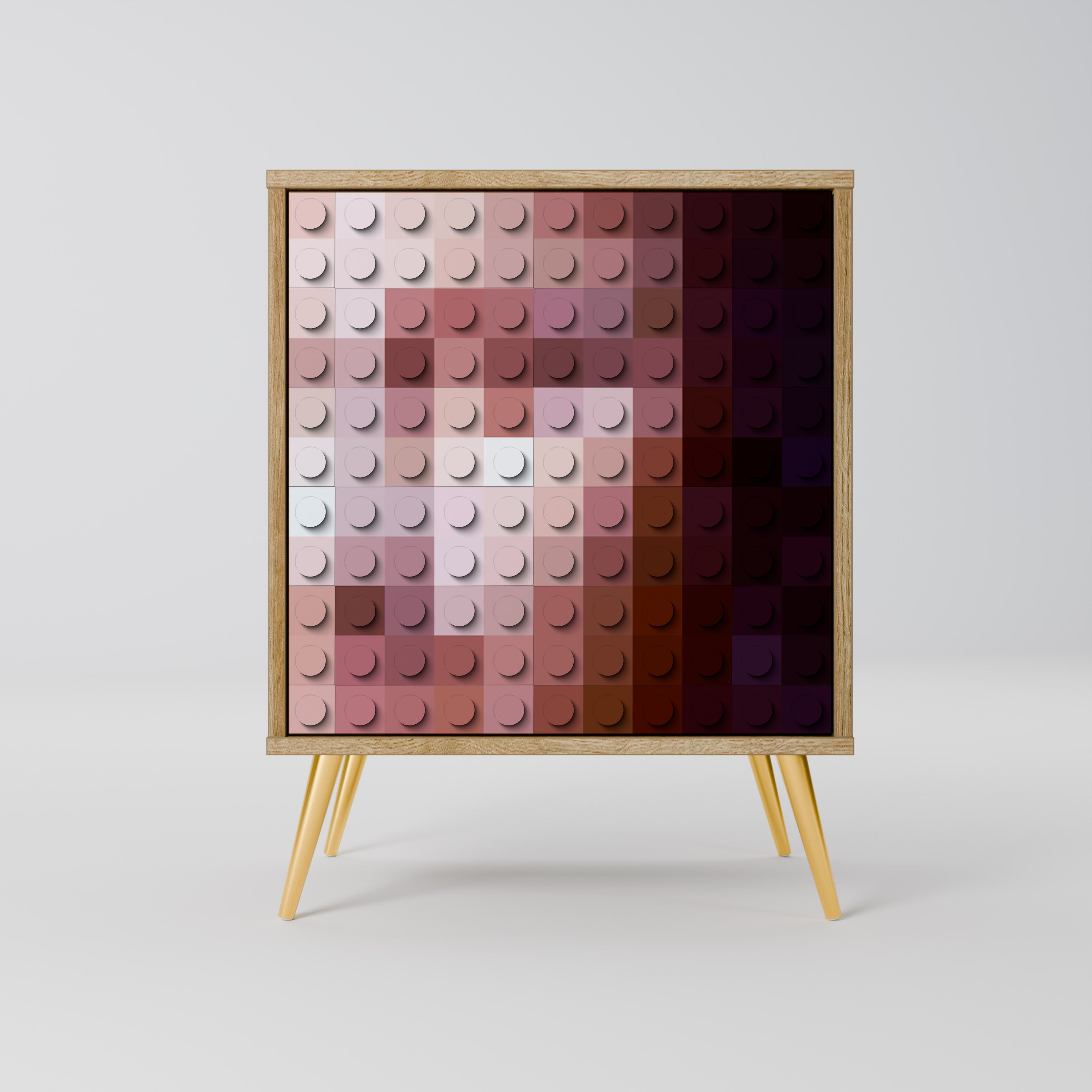 CONSTRUCTIVE ART Sideboard mit 1 Tür in Eiche-Optik