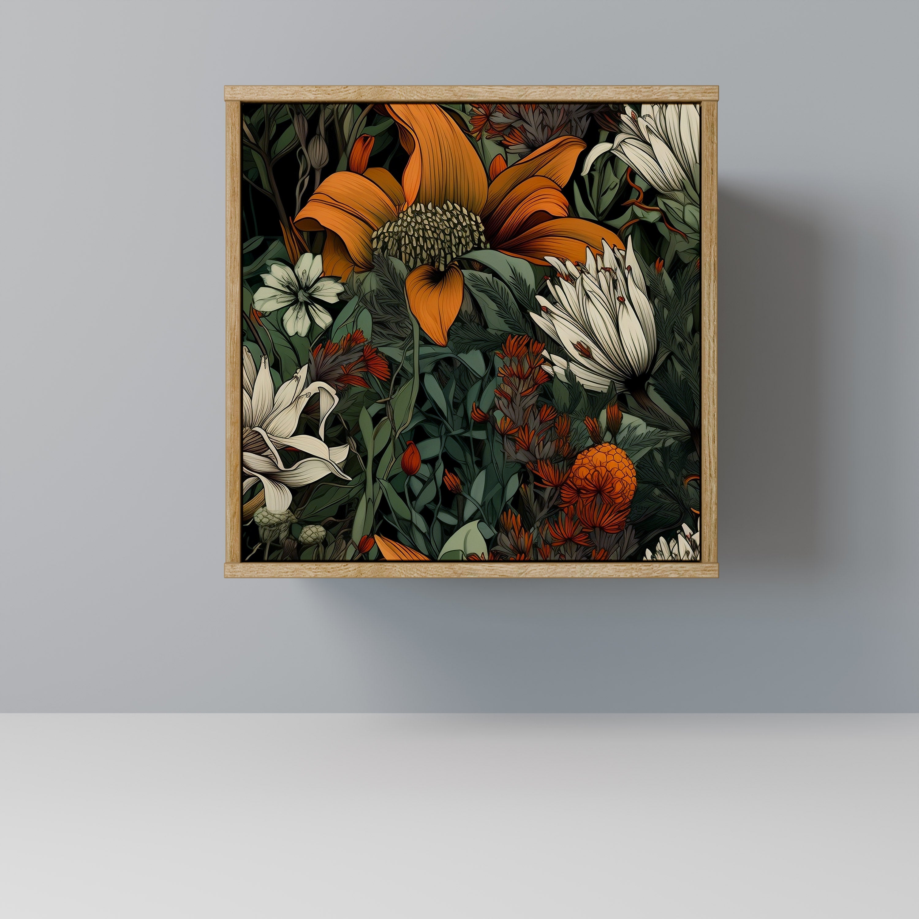 MIDNIGHT SPROUT Sideboard mit 1 Tür in Eiche-Optik