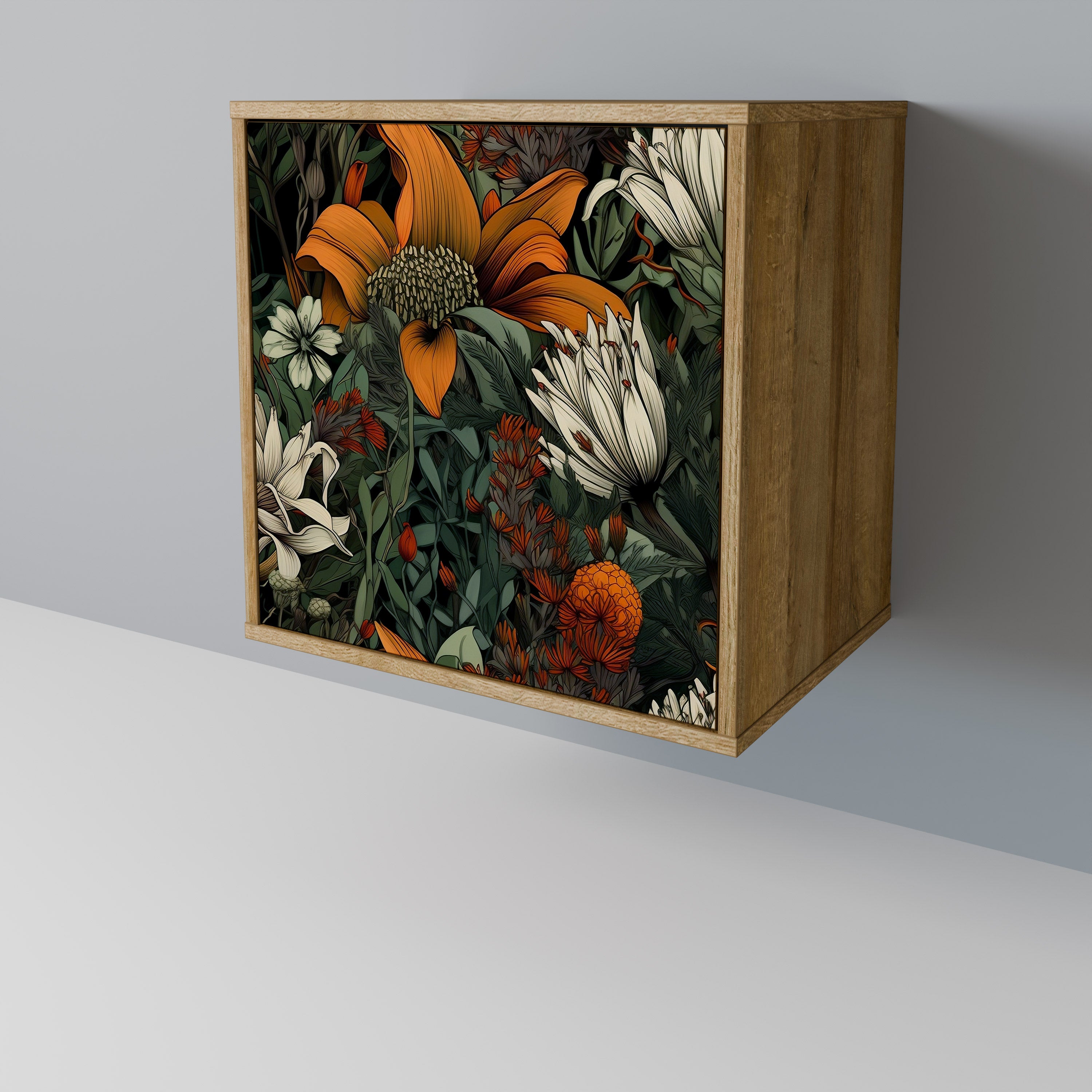 MIDNIGHT SPROUT Sideboard mit 1 Tür in Eiche-Optik