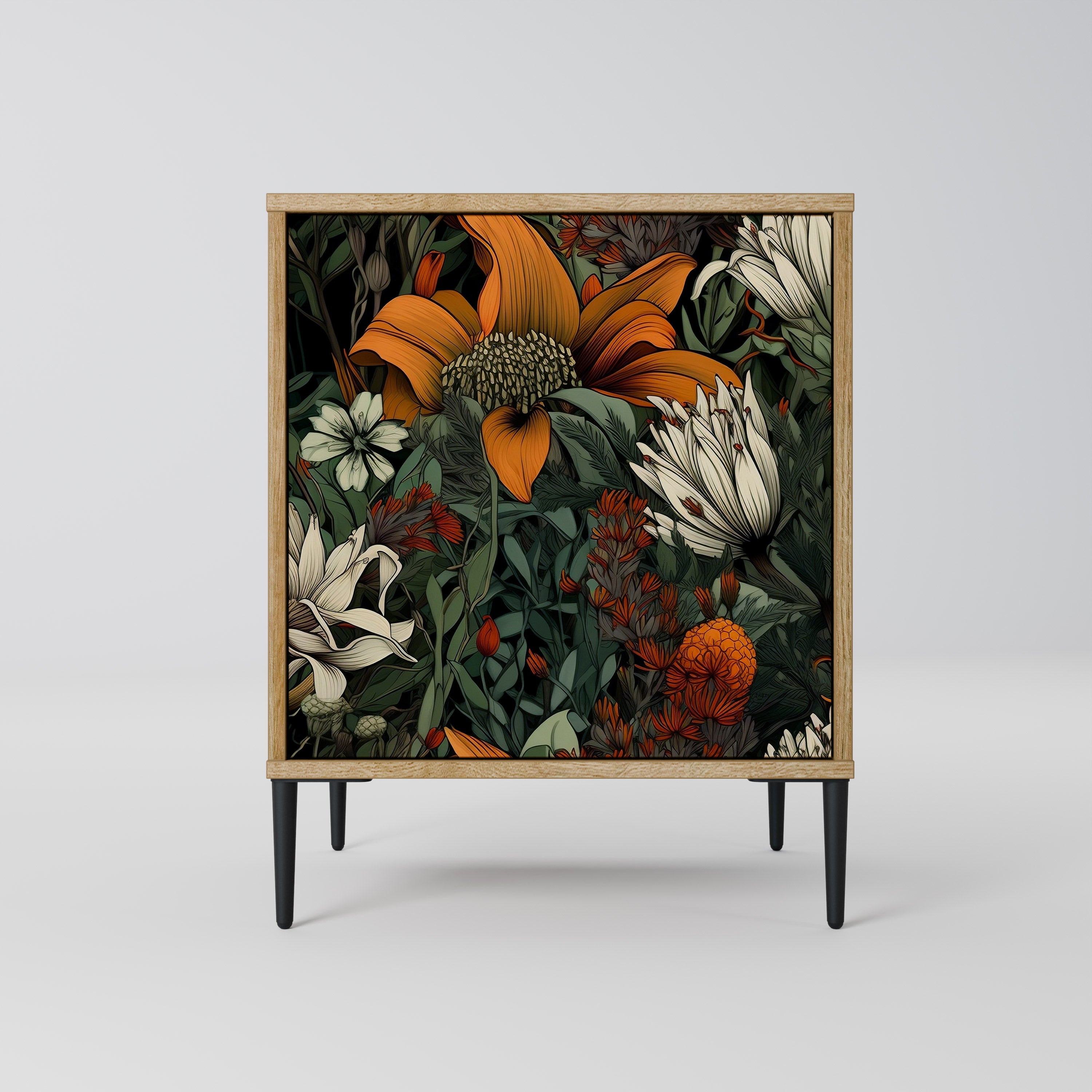 MIDNIGHT SPROUT Sideboard mit 1 Tür in Eiche-Optik