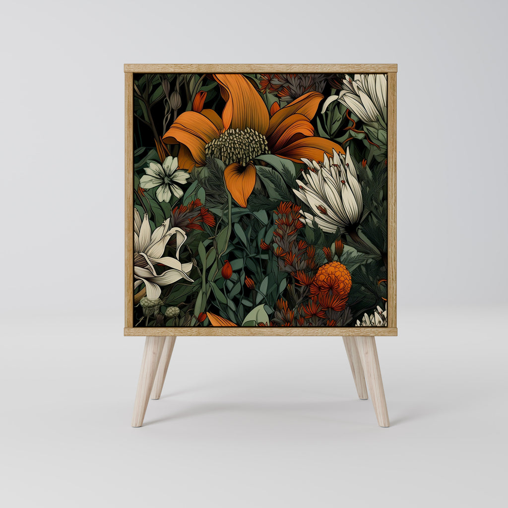 MIDNIGHT SPROUT Sideboard mit 1 Tür in Eiche-Optik