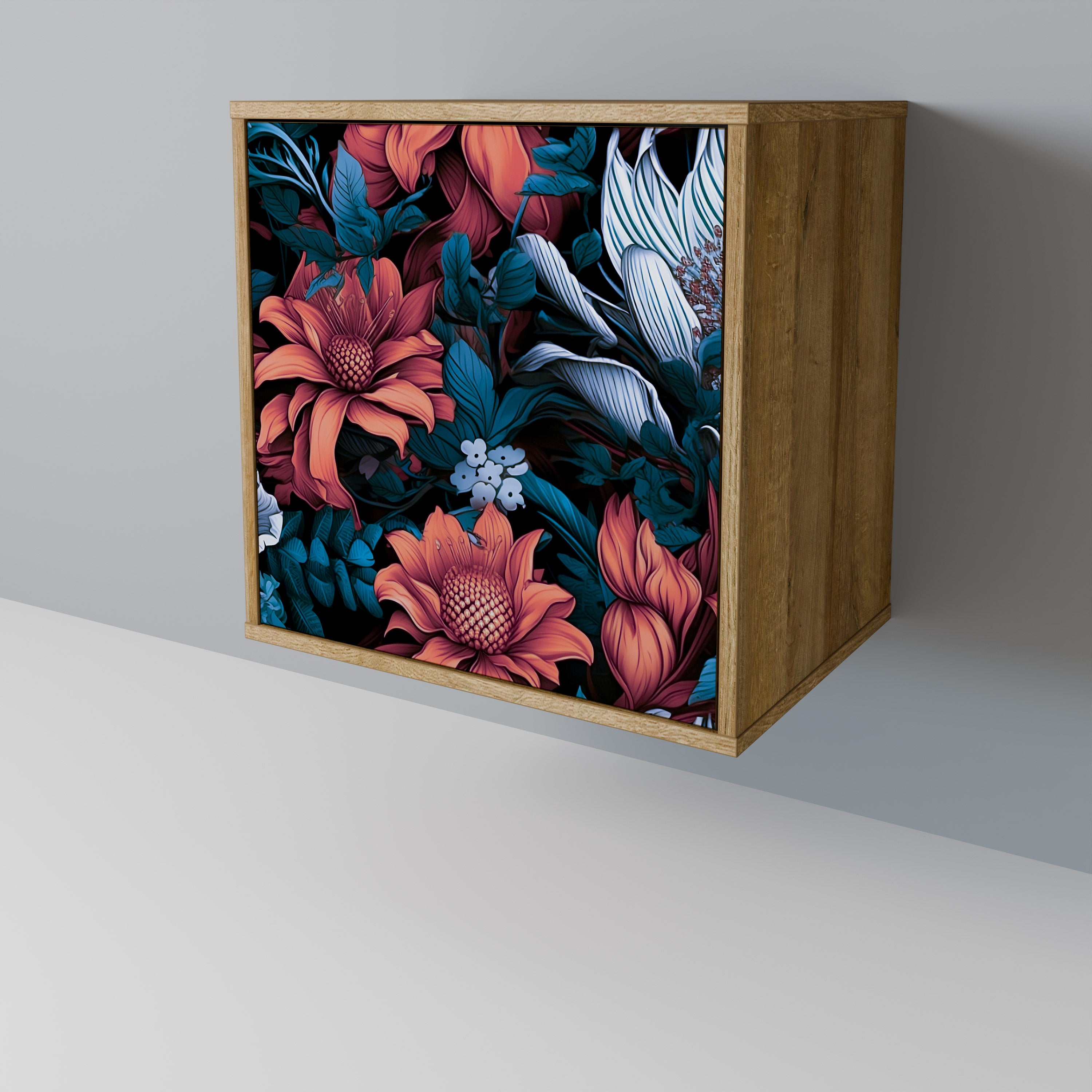 ETHEREAL BLOSSOMS Sideboard mit 1 Tür in Eiche-Optik