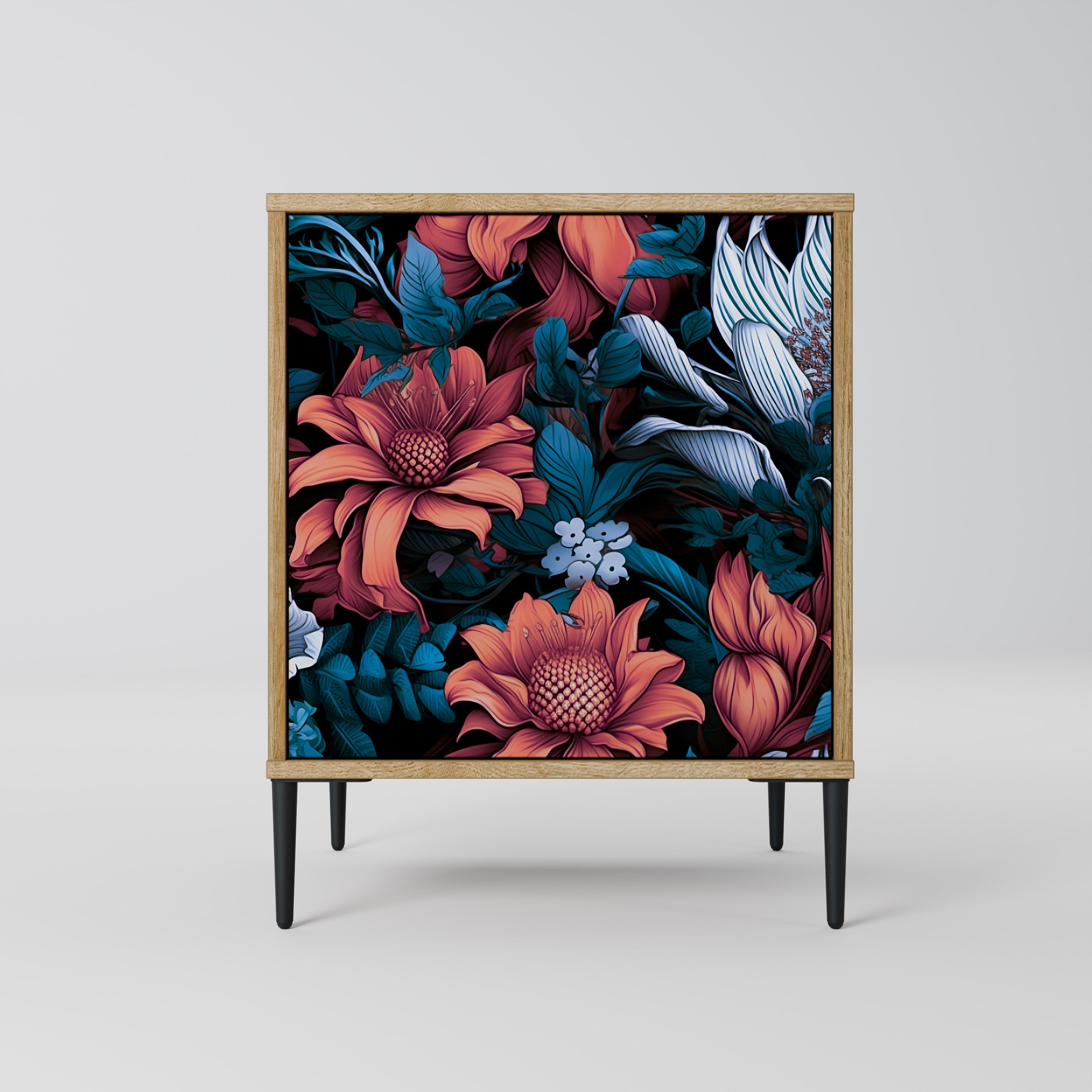 ETHEREAL BLOSSOMS Sideboard mit 1 Tür in Eiche-Optik