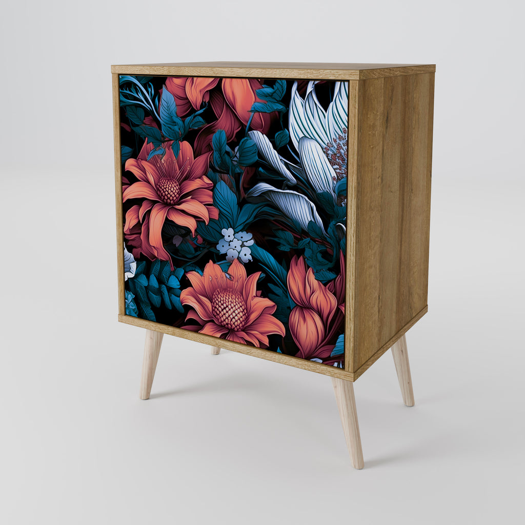 ETHEREAL BLOSSOMS Sideboard mit 1 Tür in Eiche-Optik