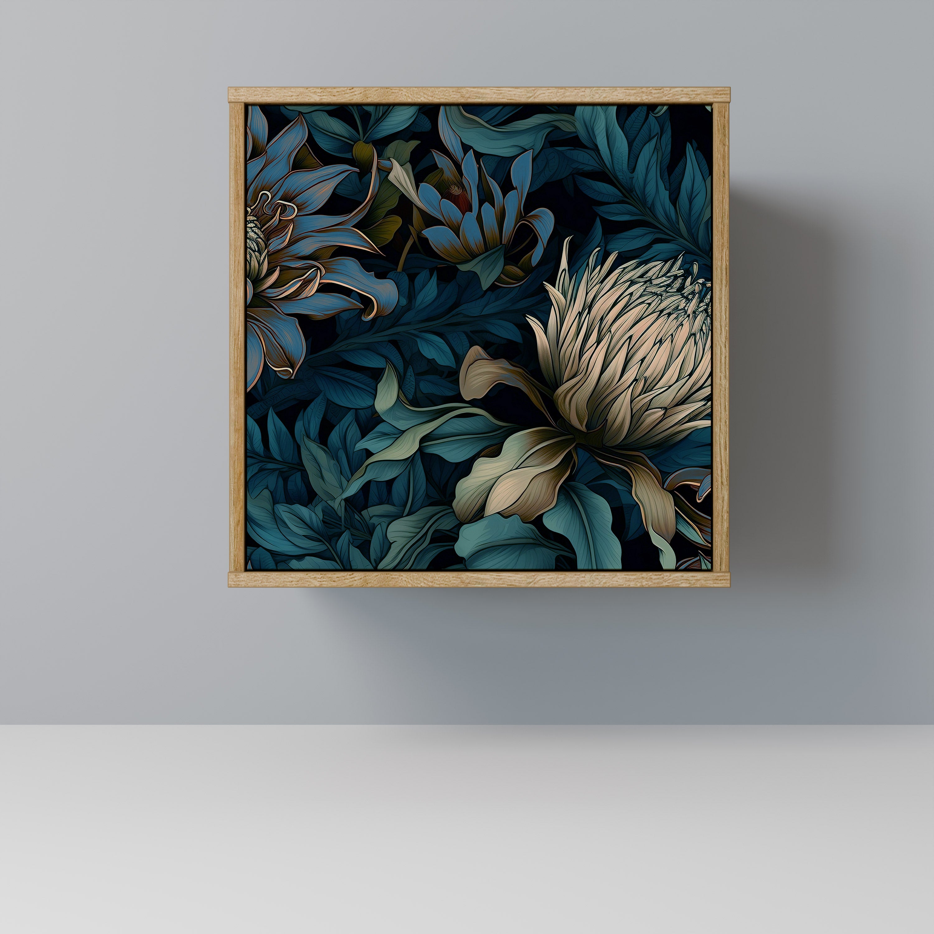 TWILIGHT BLOOM Sideboard mit 1 Tür in Eiche-Optik