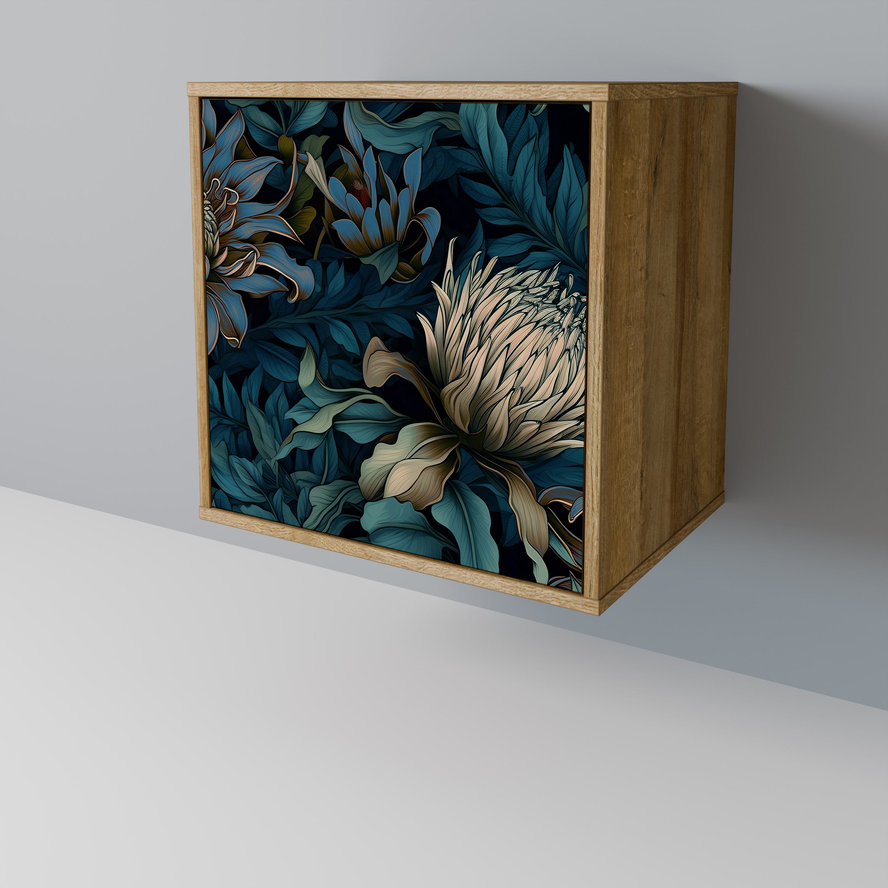 TWILIGHT BLOOM Sideboard mit 1 Tür in Eiche-Optik