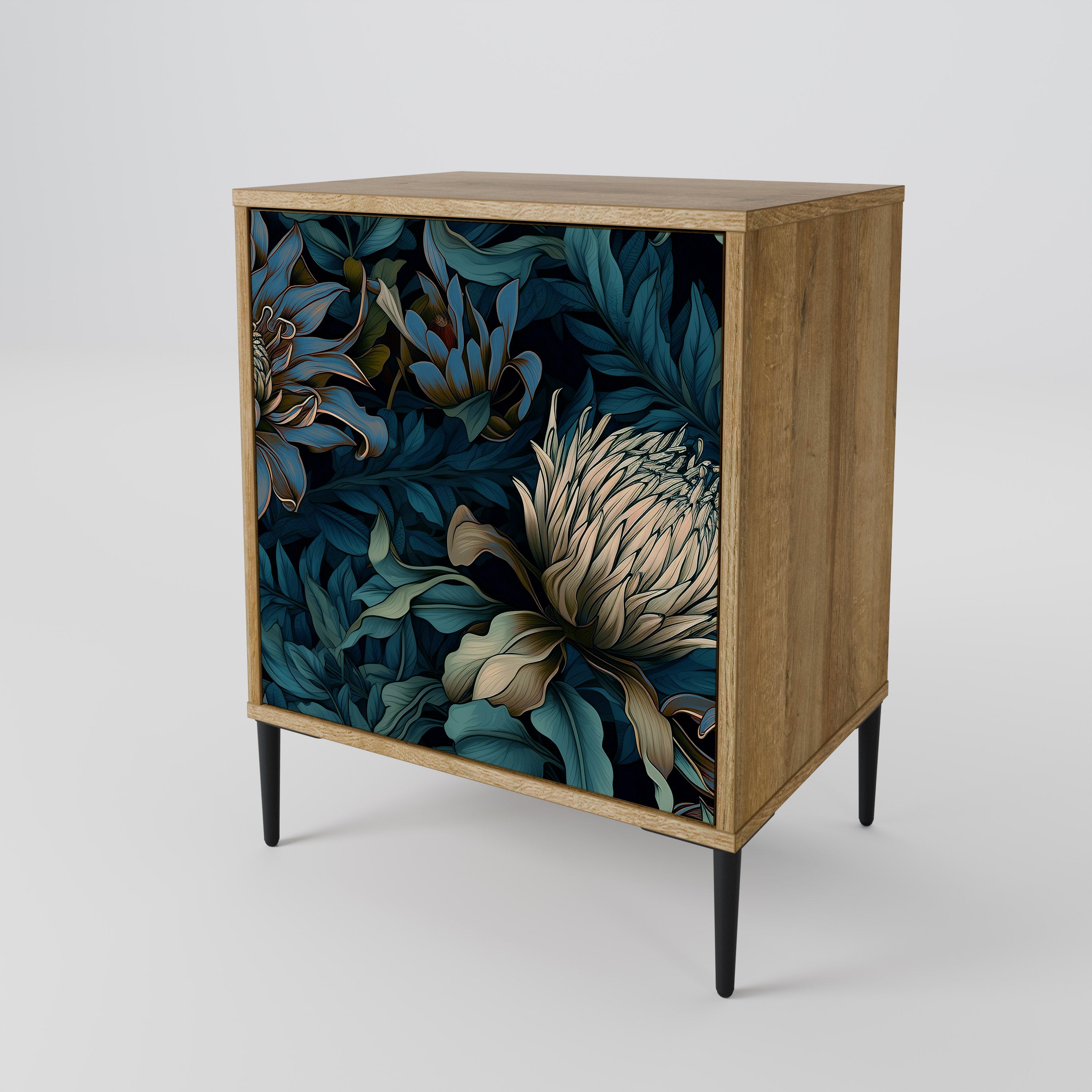 TWILIGHT BLOOM Sideboard mit 1 Tür in Eiche-Optik