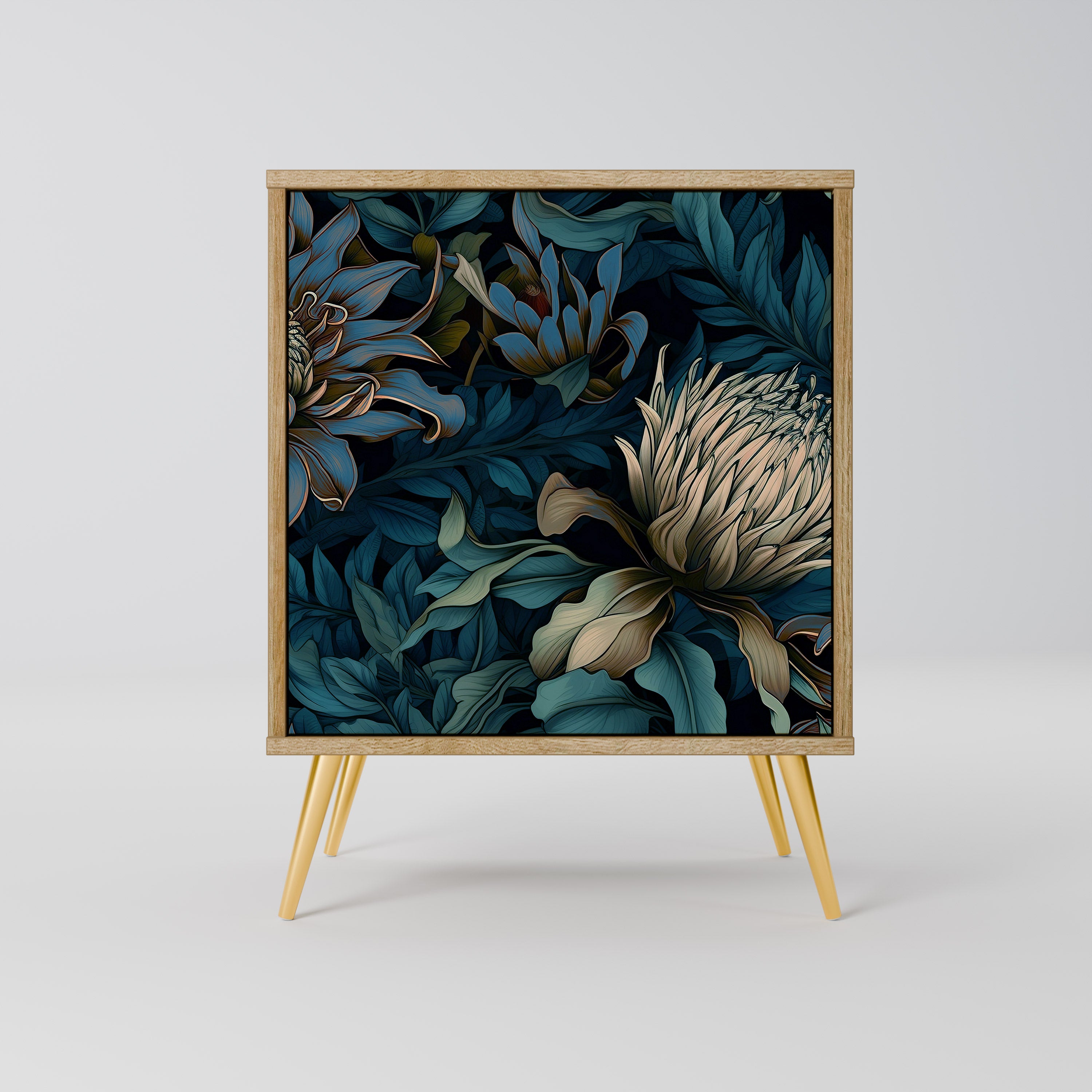 TWILIGHT BLOOM Sideboard mit 1 Tür in Eiche-Optik