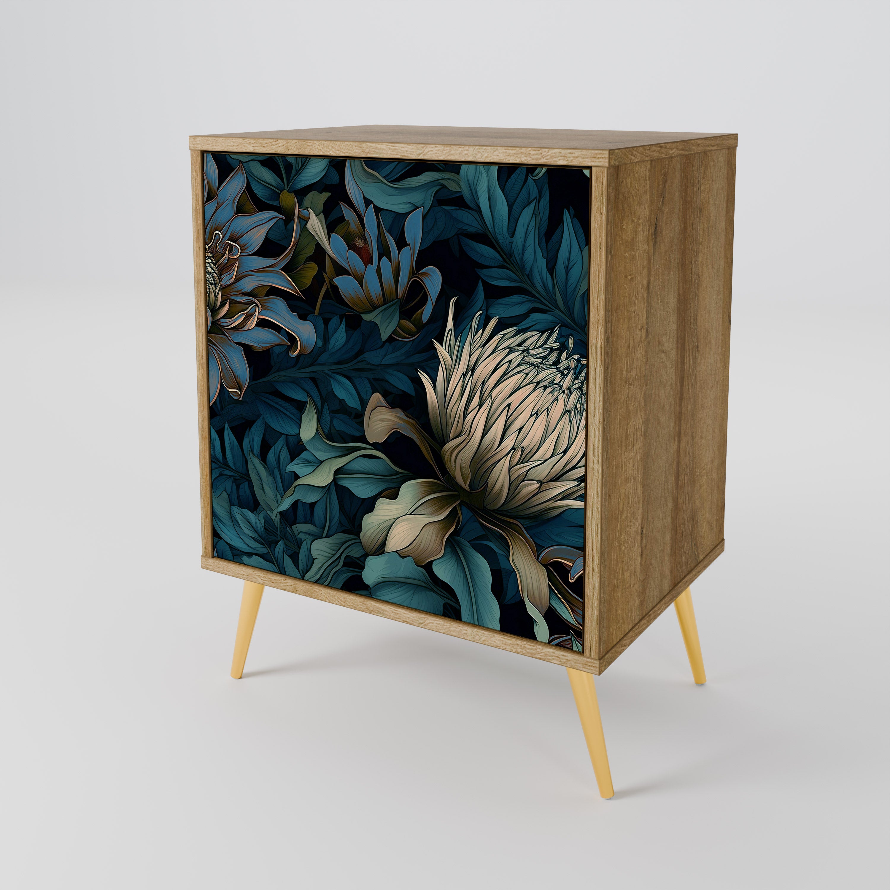 TWILIGHT BLOOM Sideboard mit 1 Tür in Eiche-Optik
