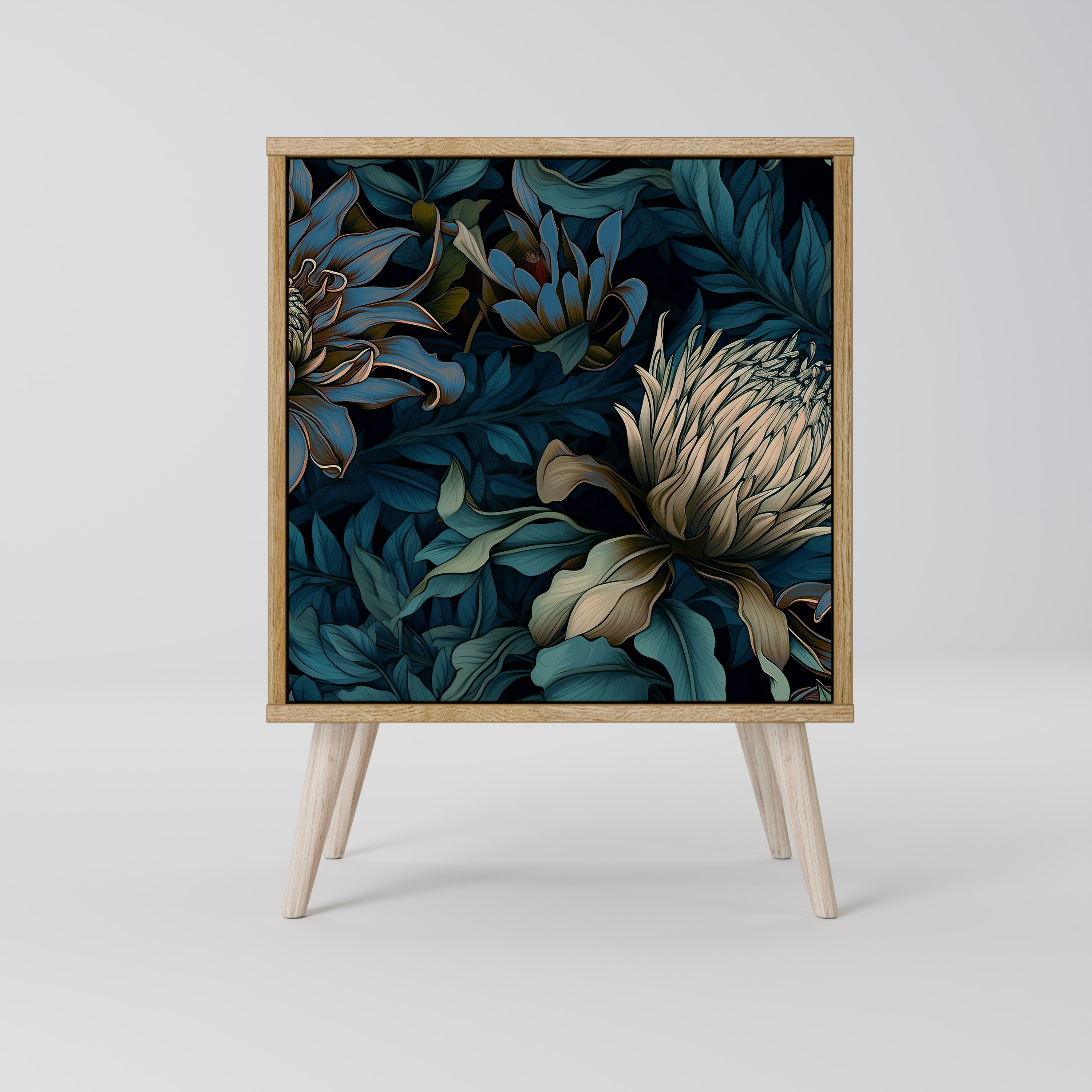 TWILIGHT BLOOM Sideboard mit 1 Tür in Eiche-Optik
