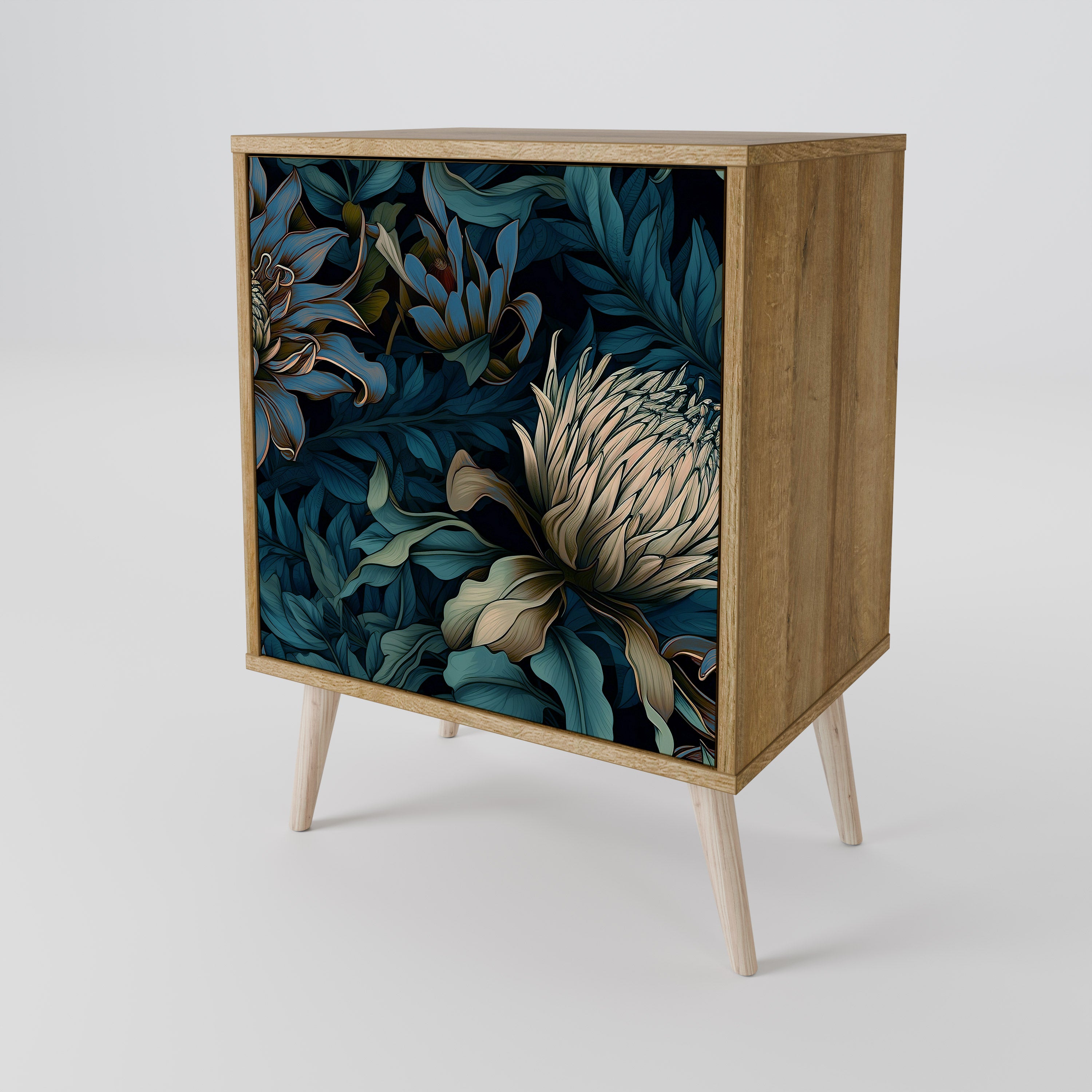 TWILIGHT BLOOM Sideboard mit 1 Tür in Eiche-Optik
