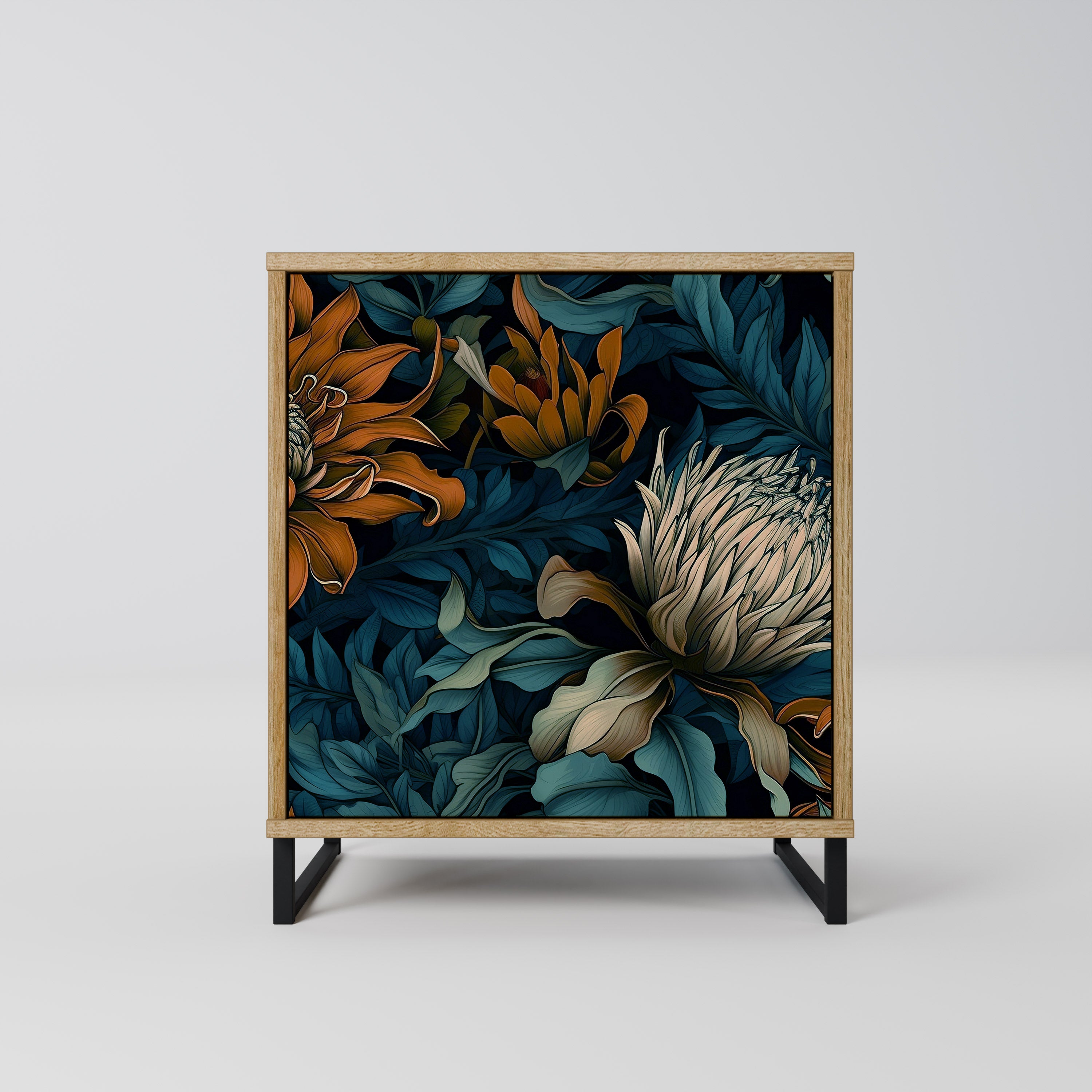 MORNING BLOOM Sideboard mit 1 Tür in Eiche-Optik
