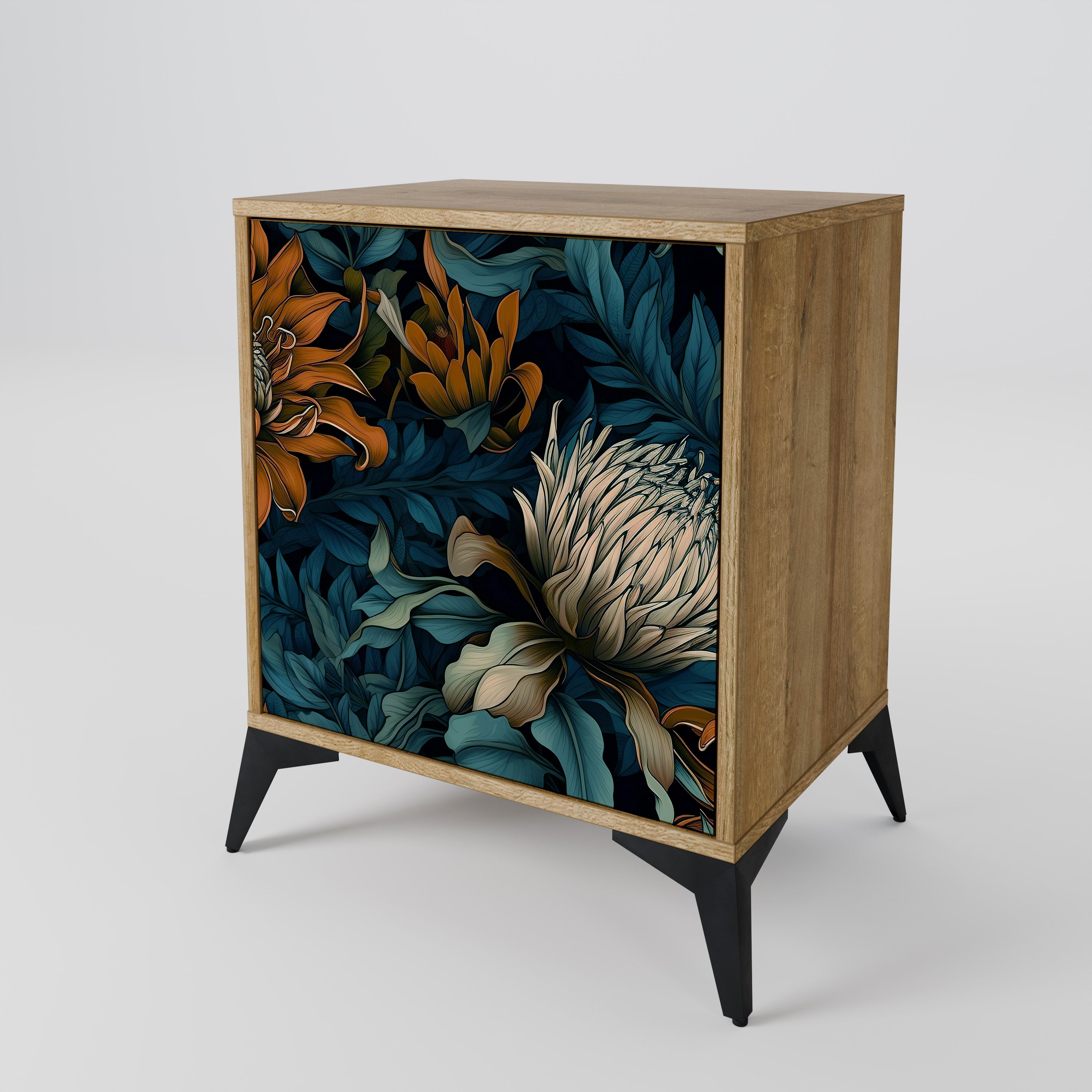MORNING BLOOM Sideboard mit 1 Tür in Eiche-Optik