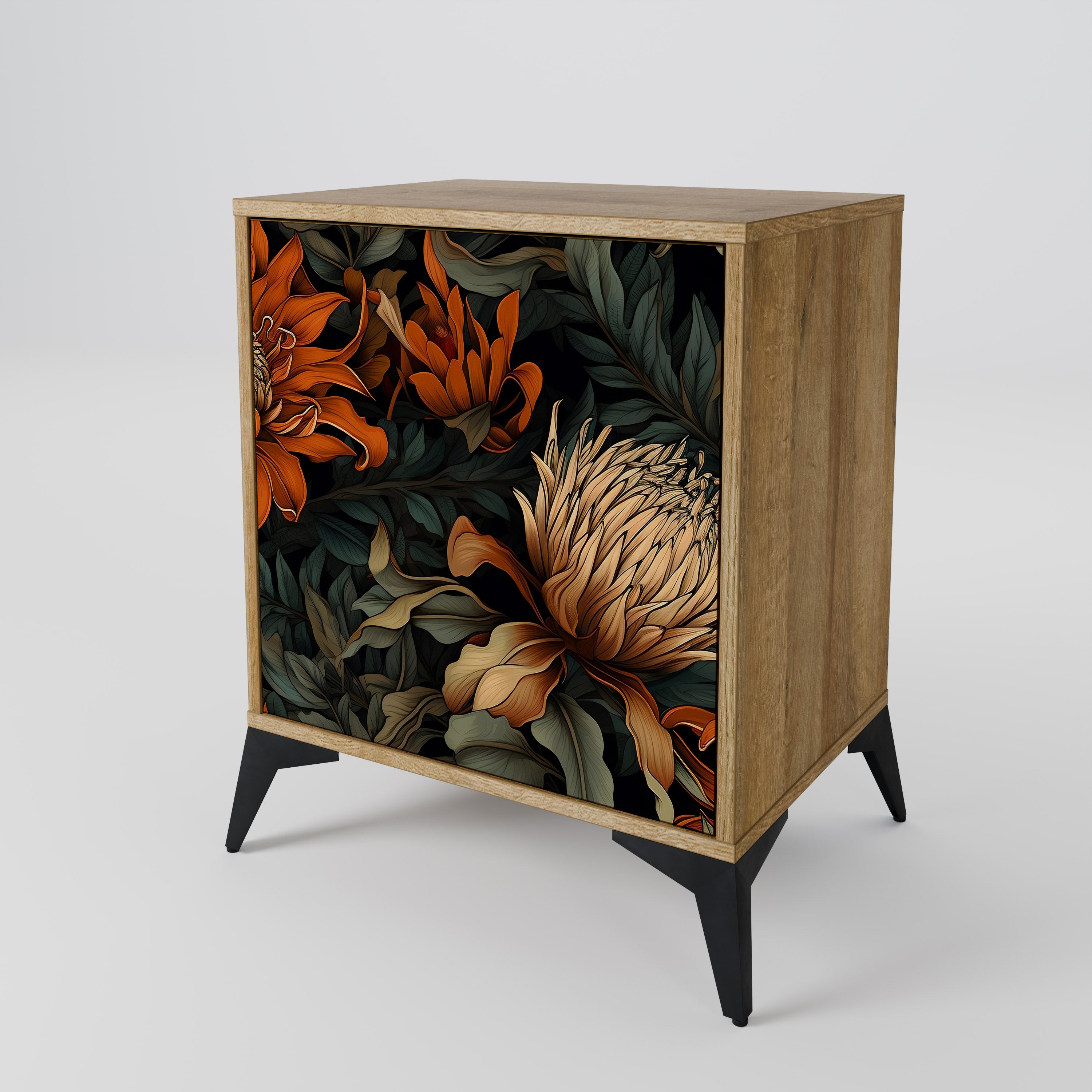 DAWN BLOOM Sideboard mit 1 Tür in Eiche-Optik