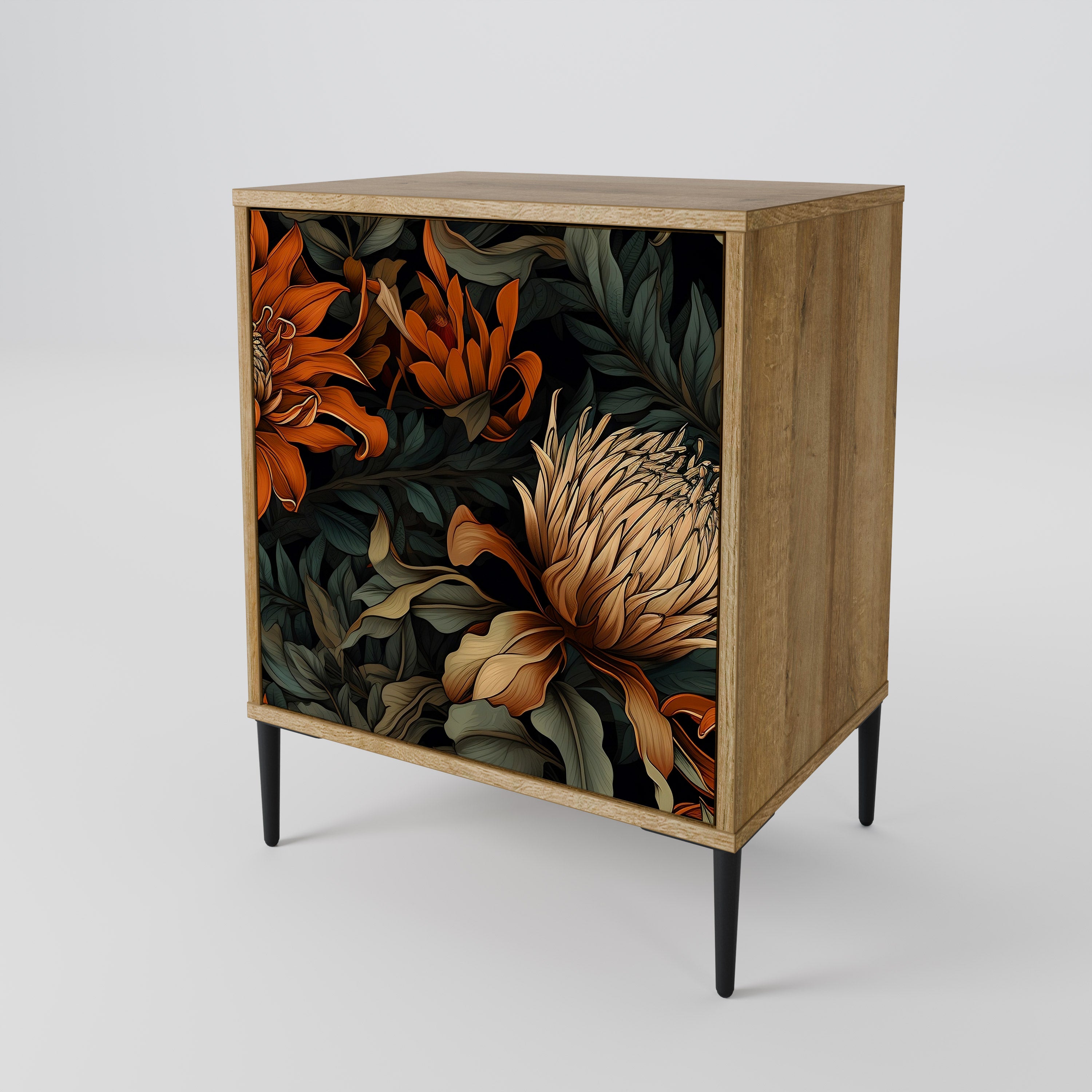 DAWN BLOOM Sideboard mit 1 Tür in Eiche-Optik