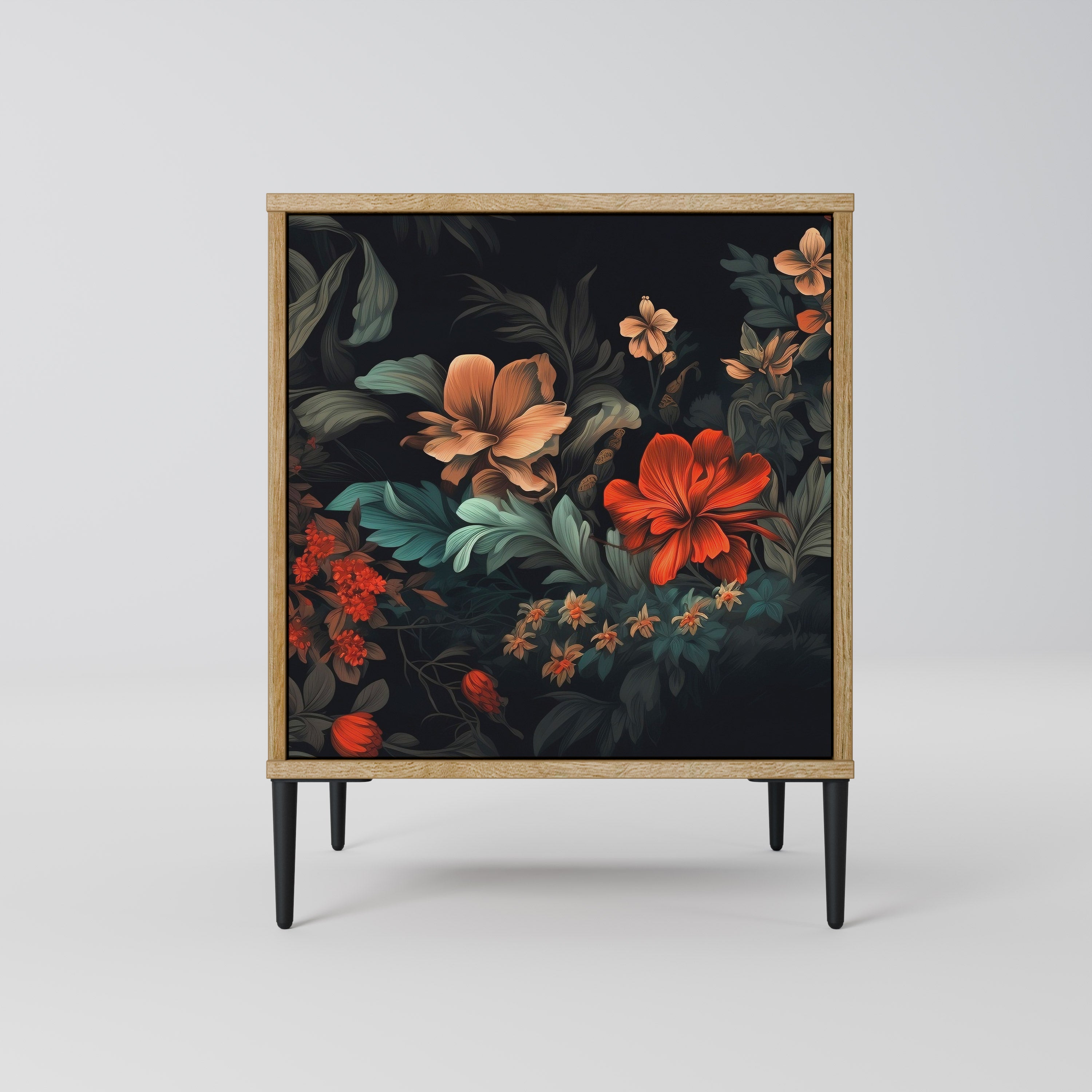 IMAGINARY BLOSSOM Sideboard mit 1 Tür in Eiche-Optik