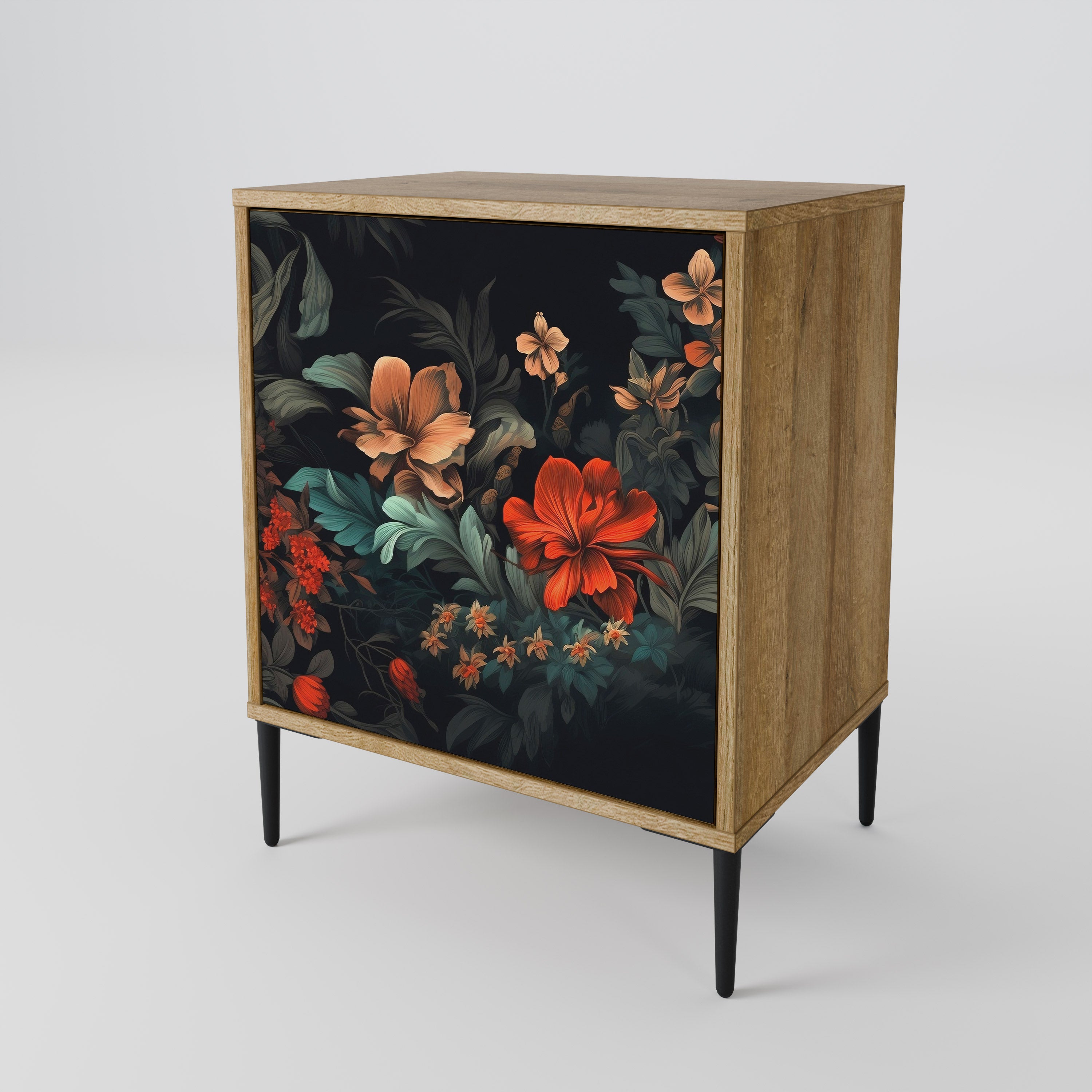 IMAGINARY BLOSSOM Sideboard mit 1 Tür in Eiche-Optik