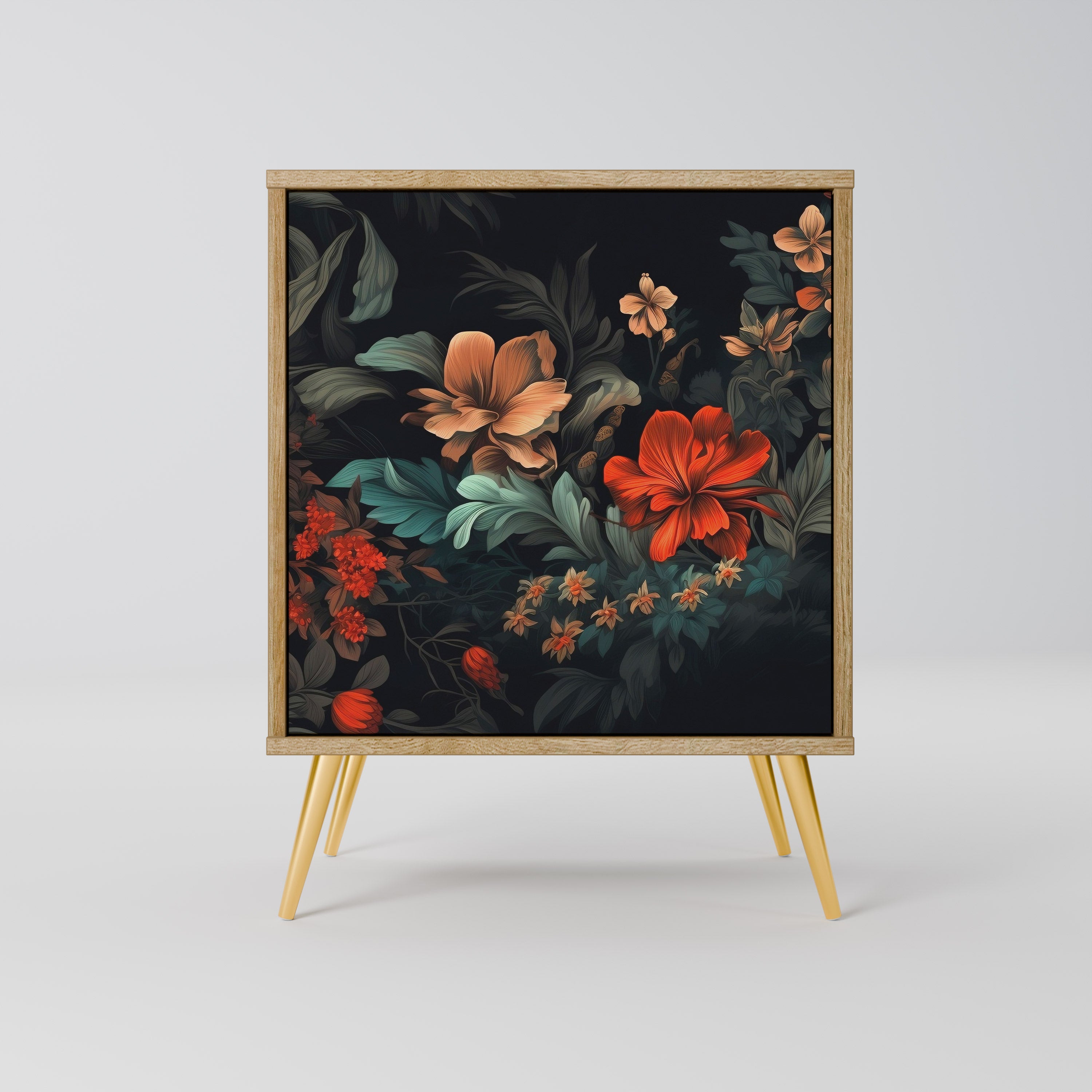 IMAGINARY BLOSSOM Sideboard mit 1 Tür in Eiche-Optik