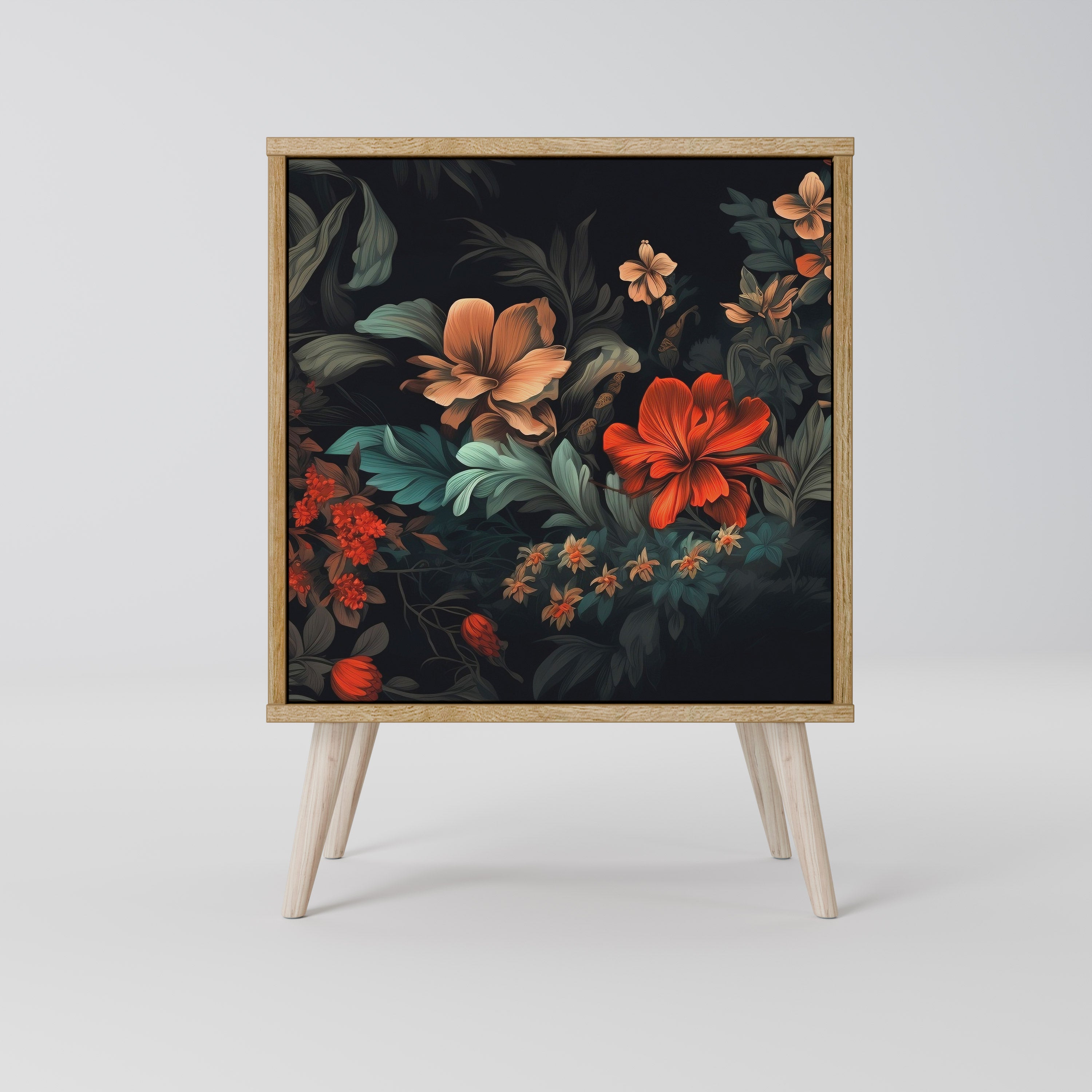 IMAGINARY BLOSSOM Sideboard mit 1 Tür in Eiche-Optik