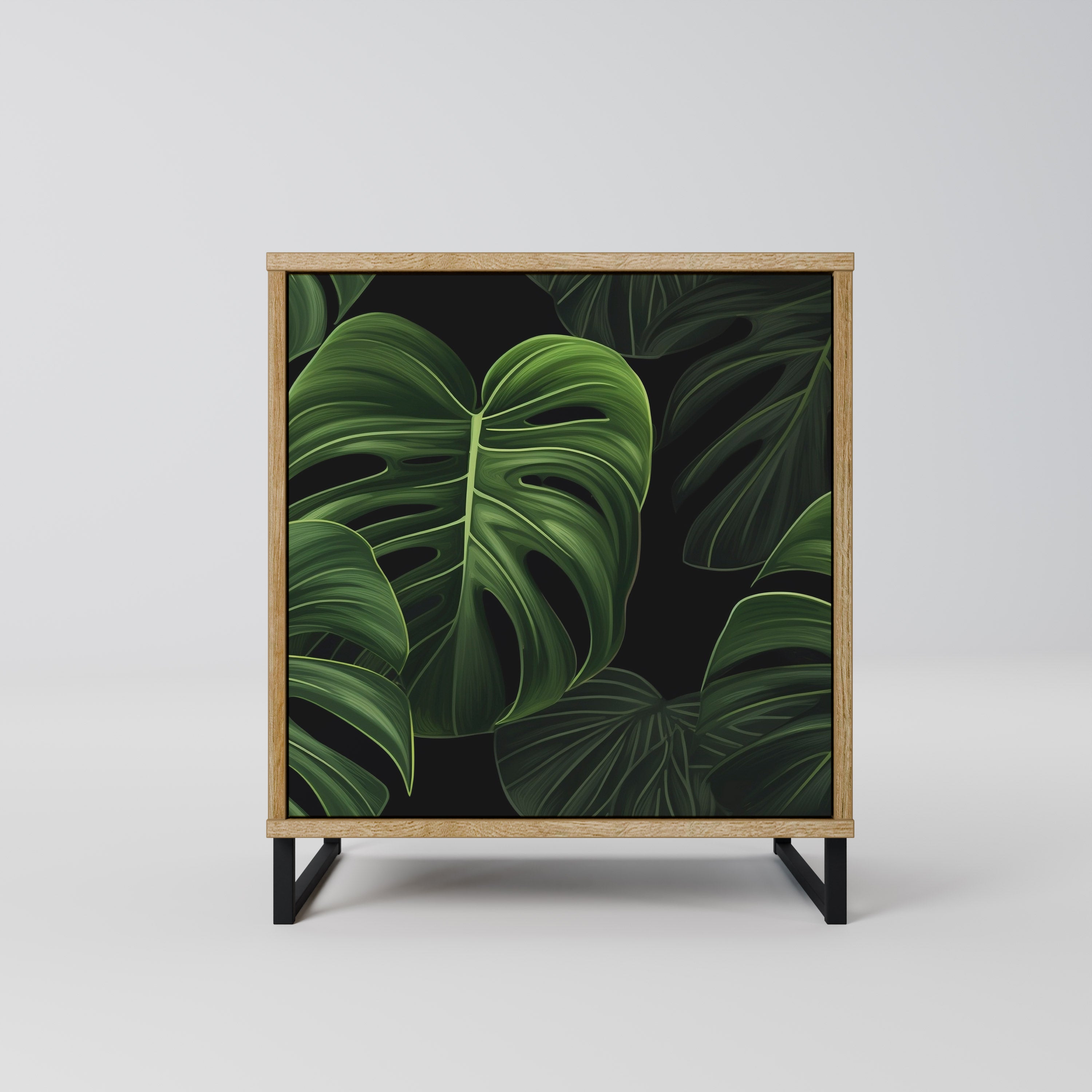 INFINITE MONSTERA Sideboard mit 1 Tür in Eiche-Optik