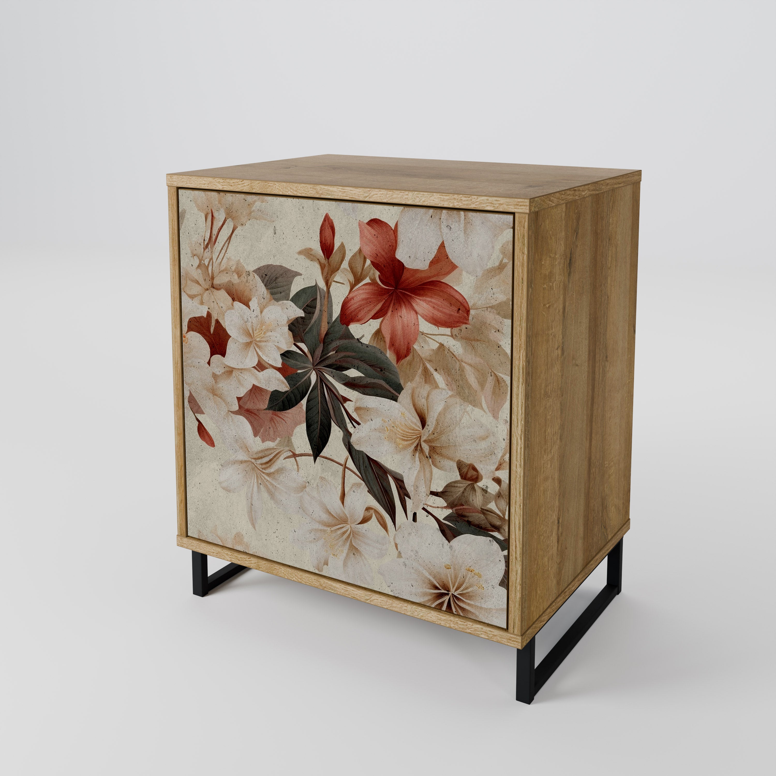 PETAL HARMONY Sideboard mit 1 Tür in Eiche-Optik
