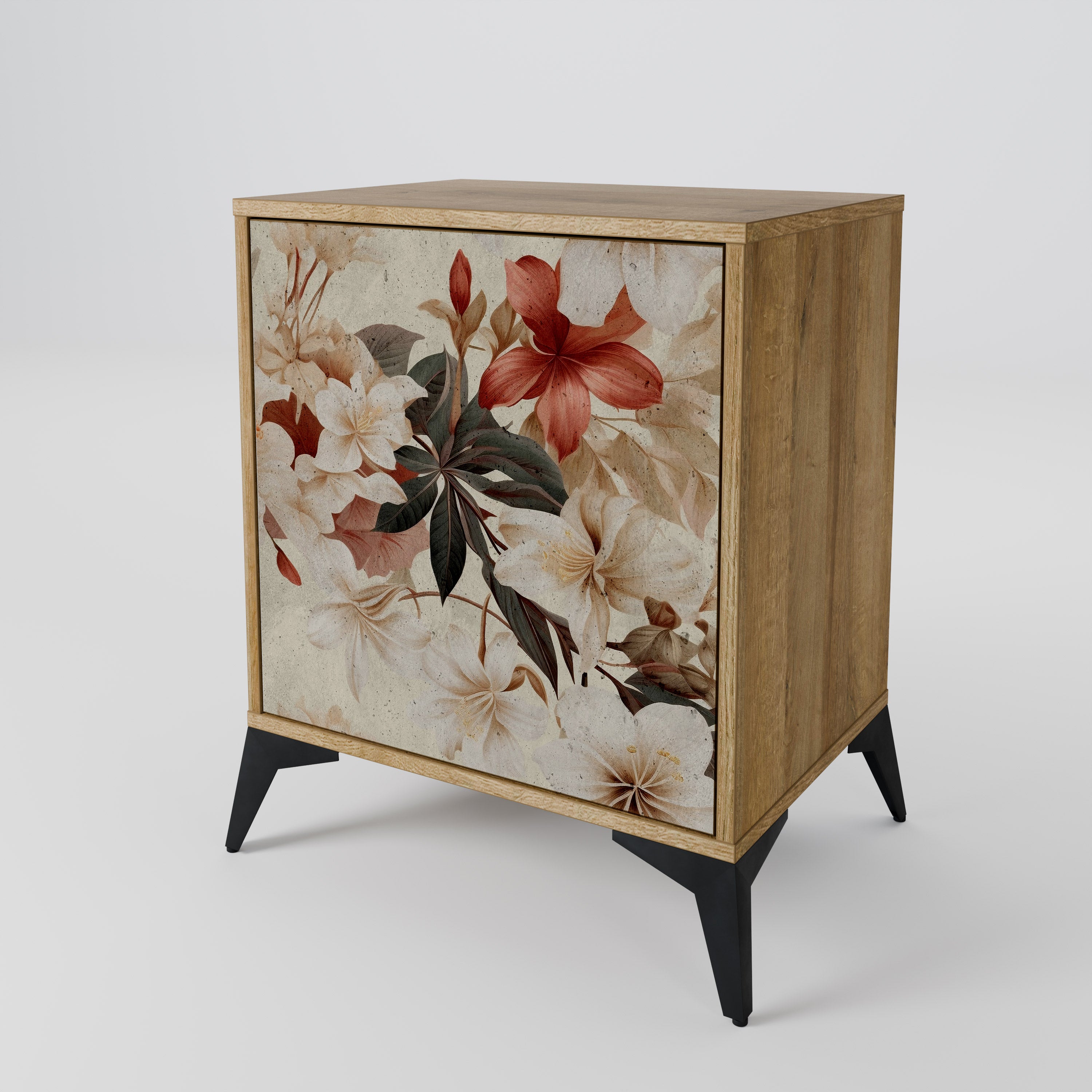 PETAL HARMONY Sideboard mit 1 Tür in Eiche-Optik