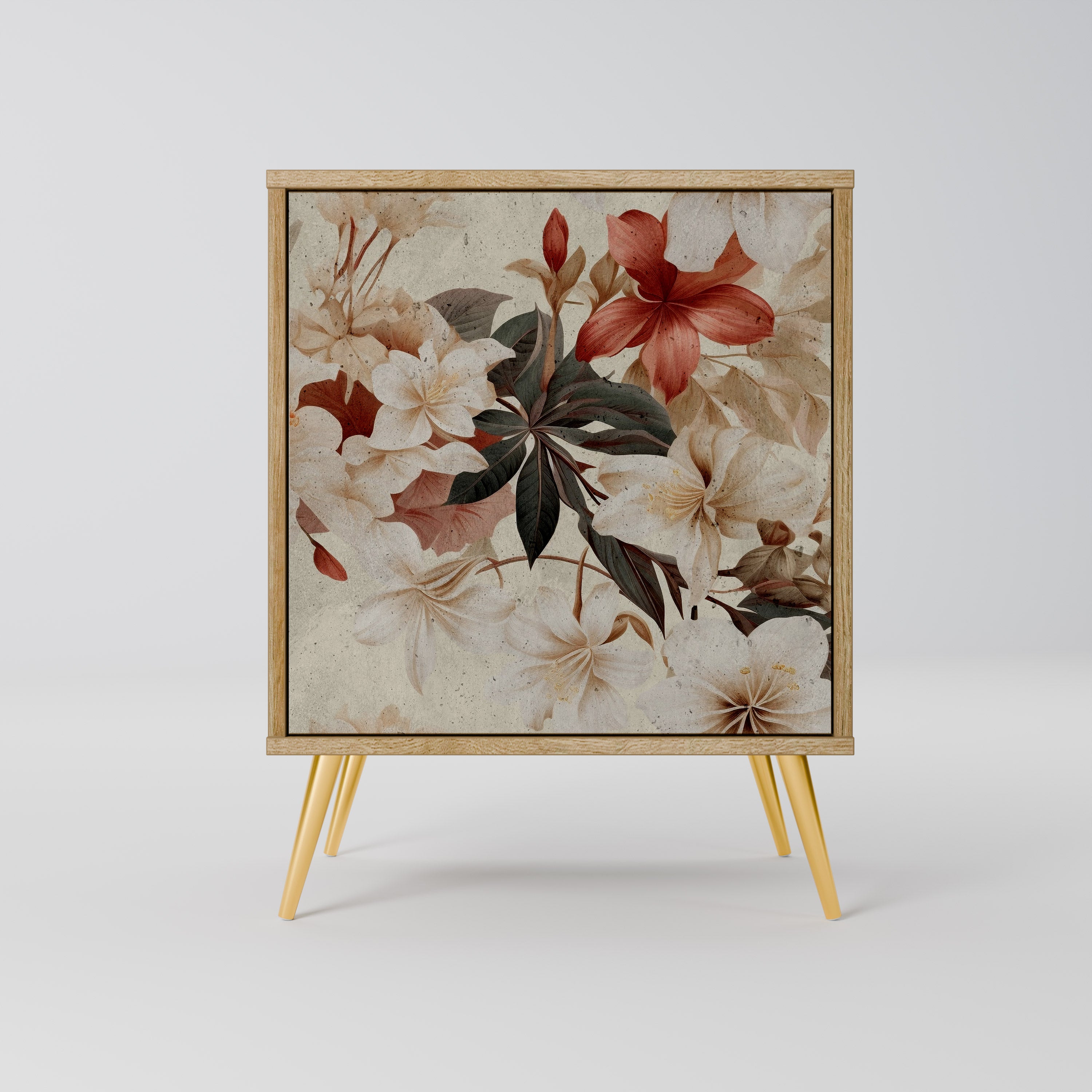 PETAL HARMONY Sideboard mit 1 Tür in Eiche-Optik