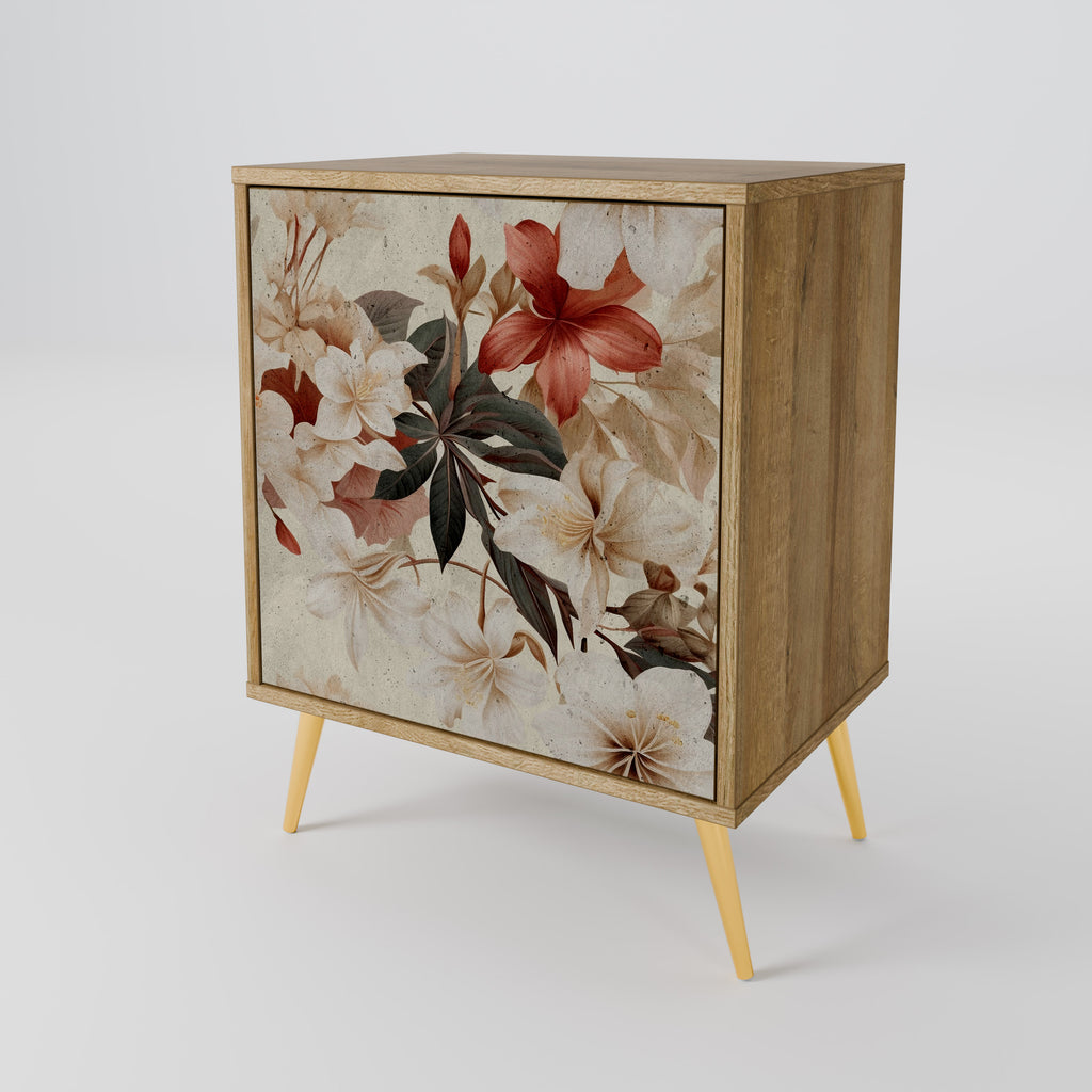 PETAL HARMONY Sideboard mit 1 Tür in Eiche-Optik