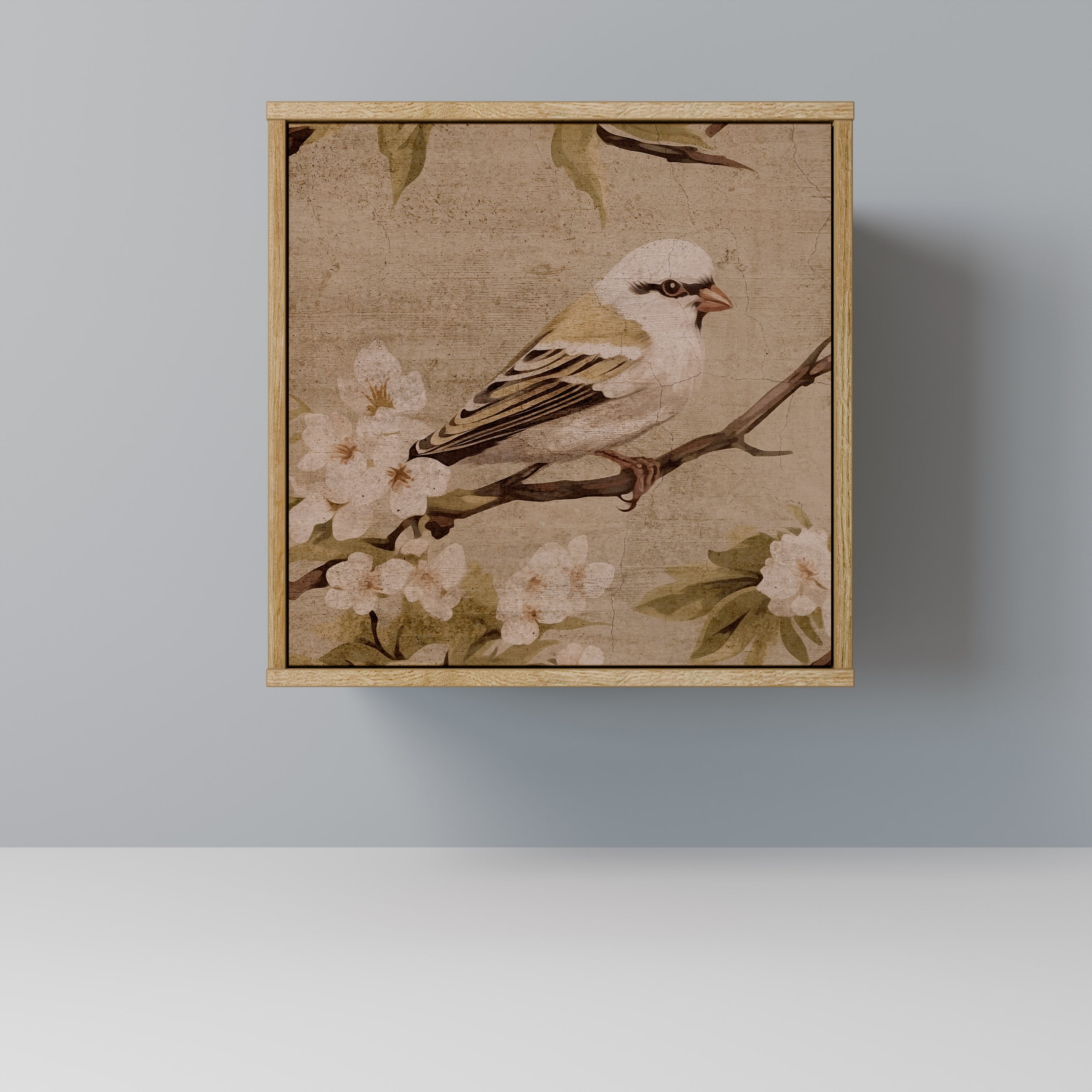 PETAL DISTINGUISH Sideboard mit 1 Tür in Eiche-Optik