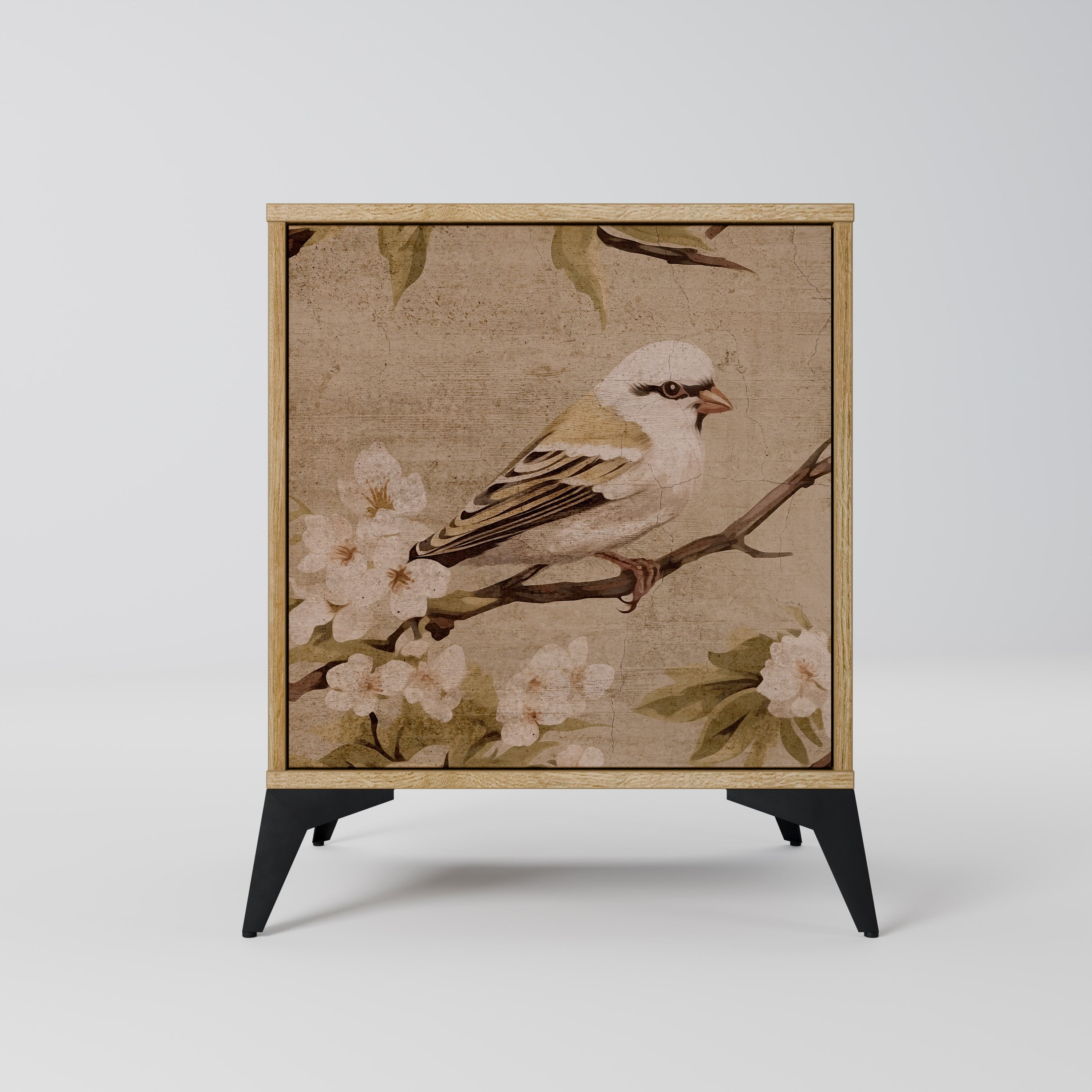 PETAL DISTINGUISH Sideboard mit 1 Tür in Eiche-Optik