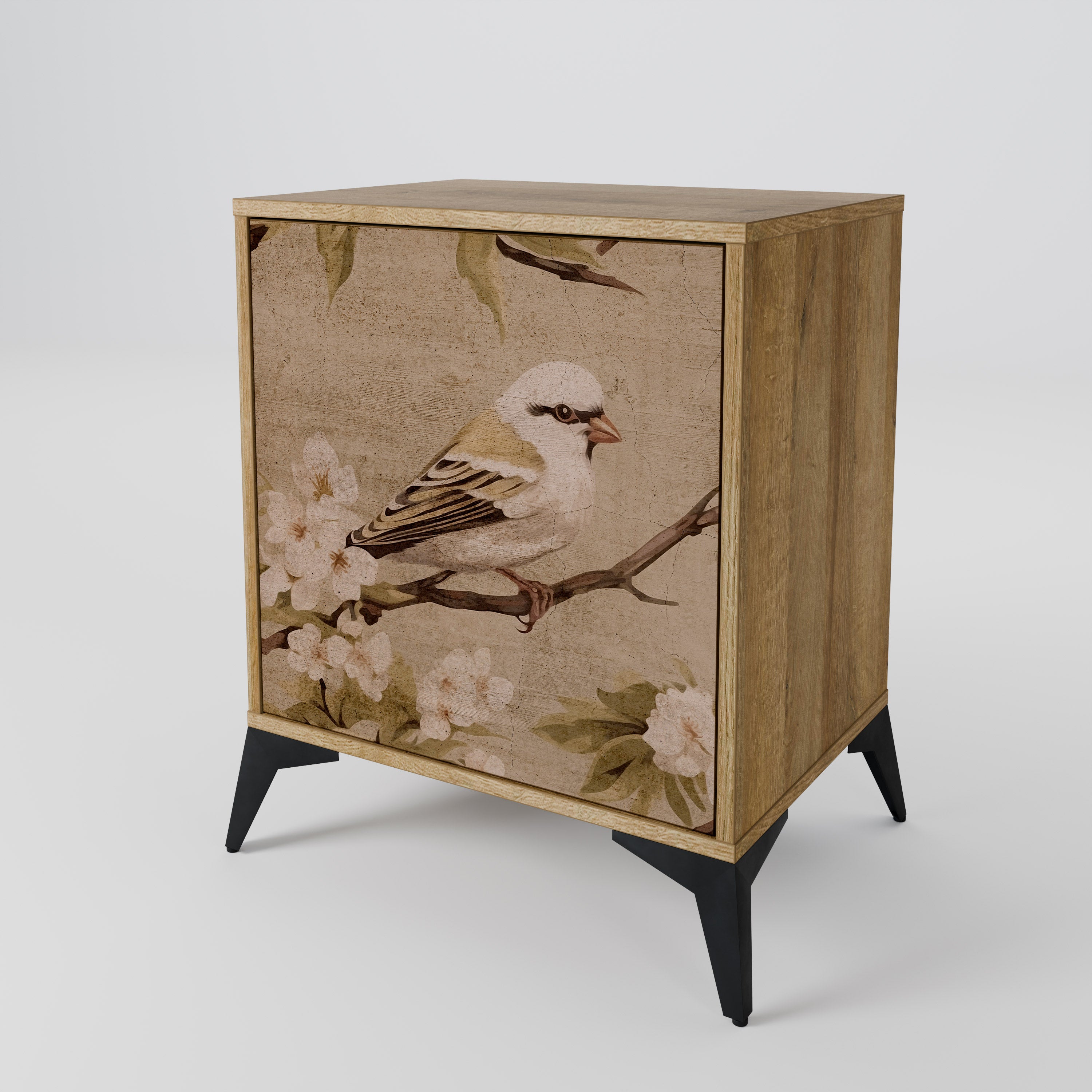 PETAL DISTINGUISH Sideboard mit 1 Tür in Eiche-Optik