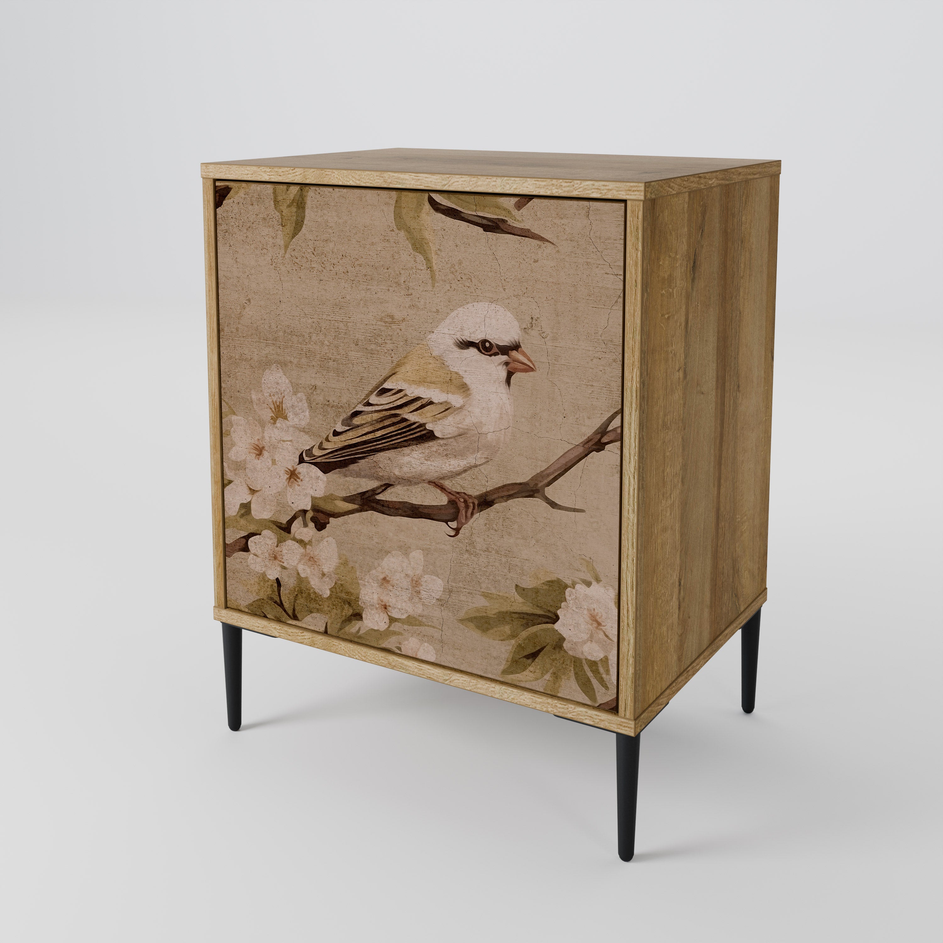 PETAL DISTINGUISH Sideboard mit 1 Tür in Eiche-Optik