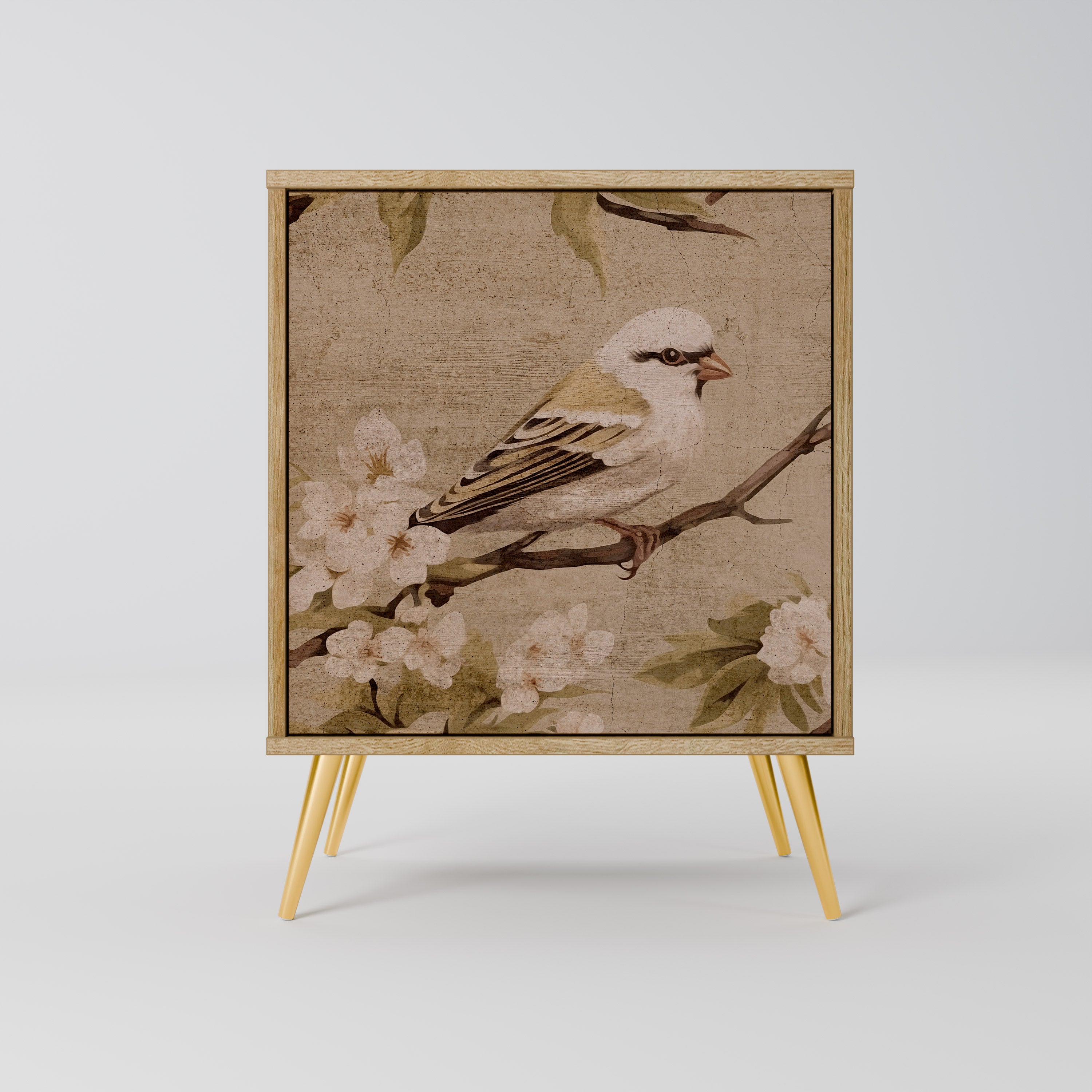 PETAL DISTINGUISH Sideboard mit 1 Tür in Eiche-Optik