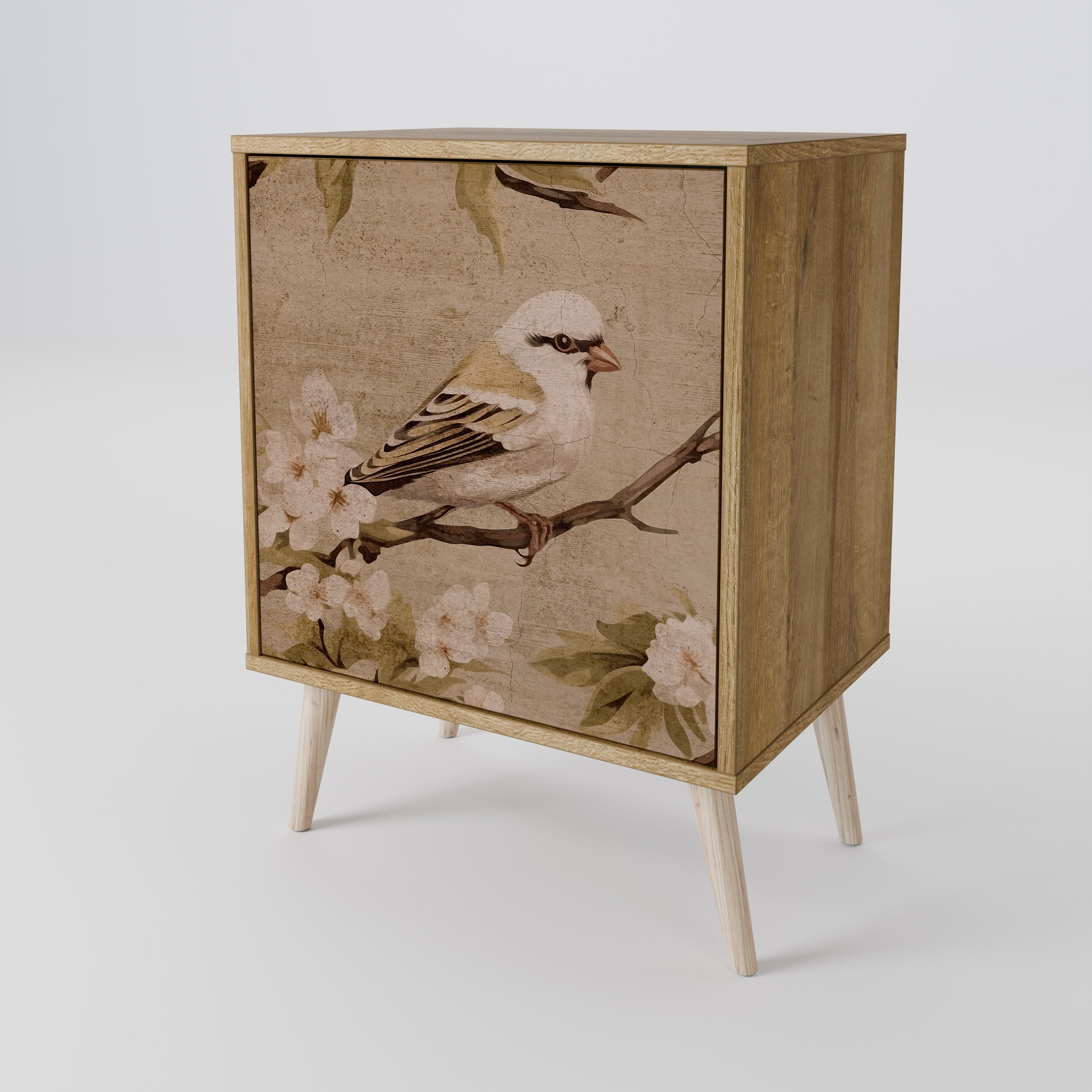 PETAL DISTINGUISH Sideboard mit 1 Tür in Eiche-Optik