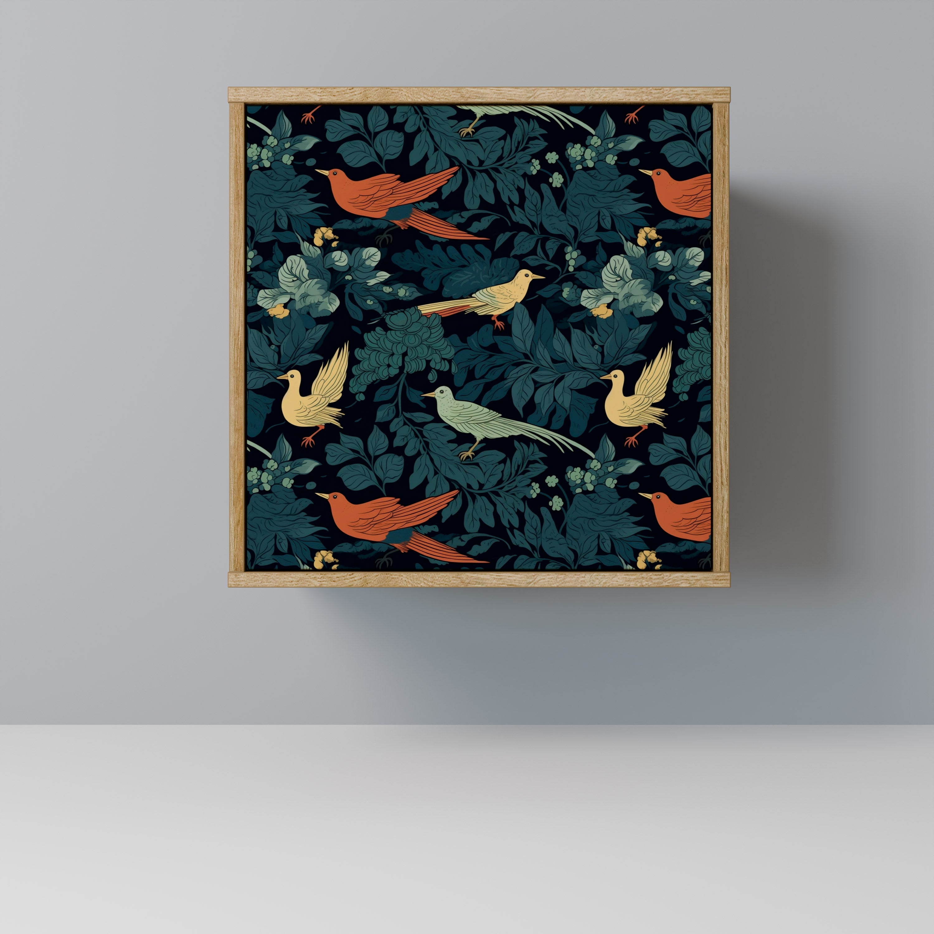 FOWL ORNAMENT Sideboard mit 1 Tür in Eiche-Optik