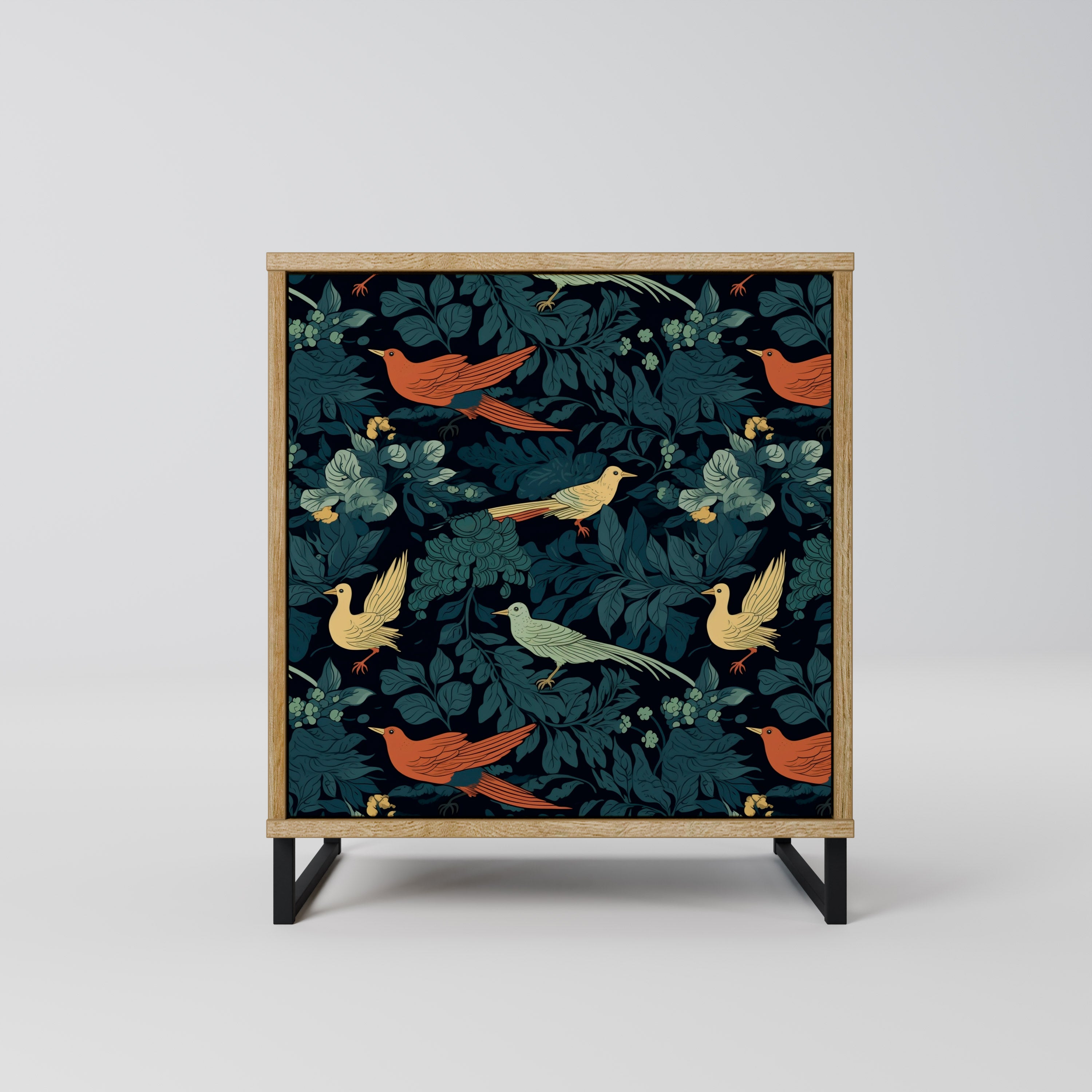 FOWL ORNAMENT Sideboard mit 1 Tür in Eiche-Optik