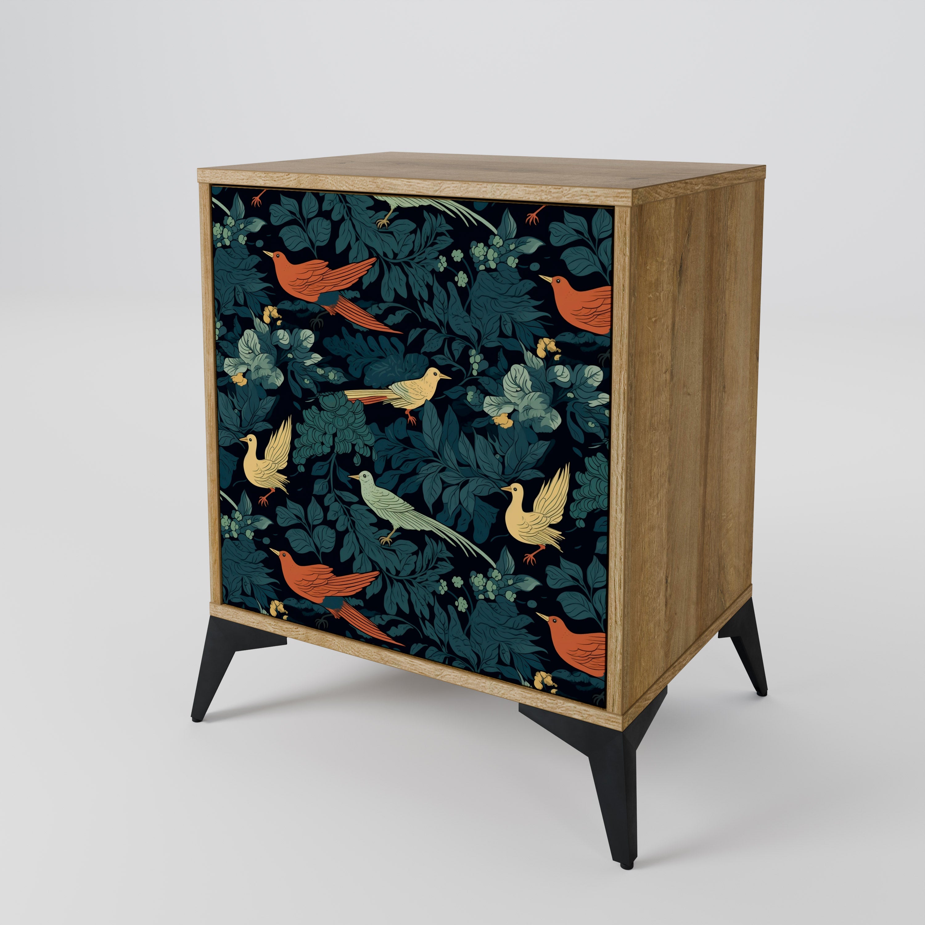 FOWL ORNAMENT Sideboard mit 1 Tür in Eiche-Optik