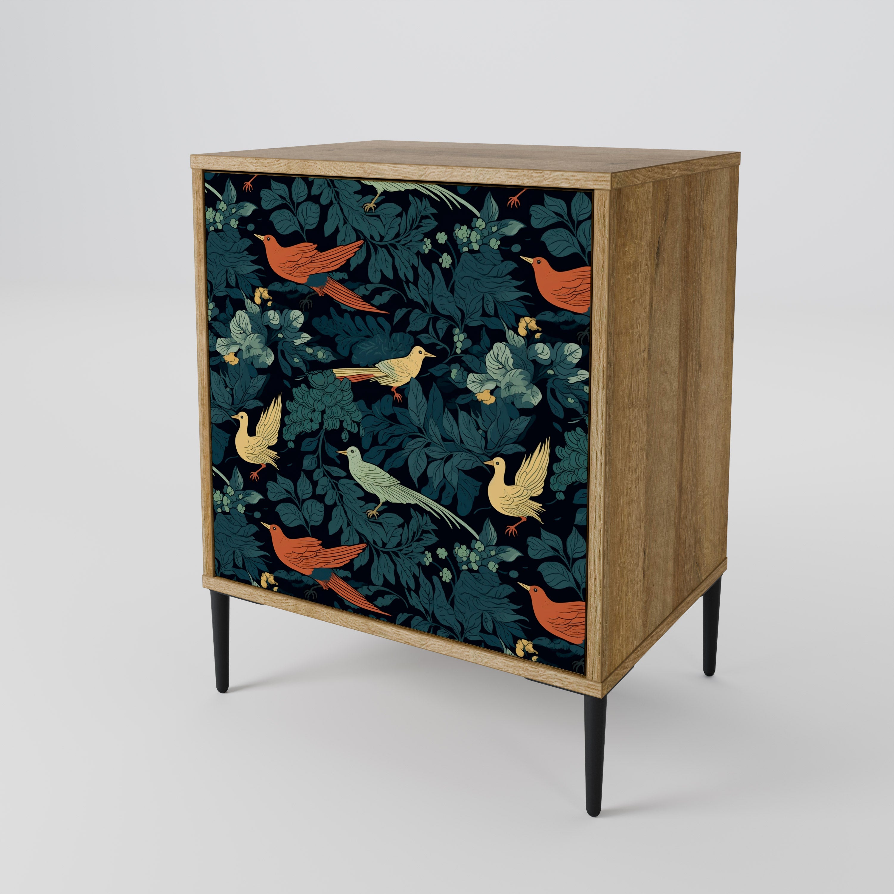 FOWL ORNAMENT Sideboard mit 1 Tür in Eiche-Optik