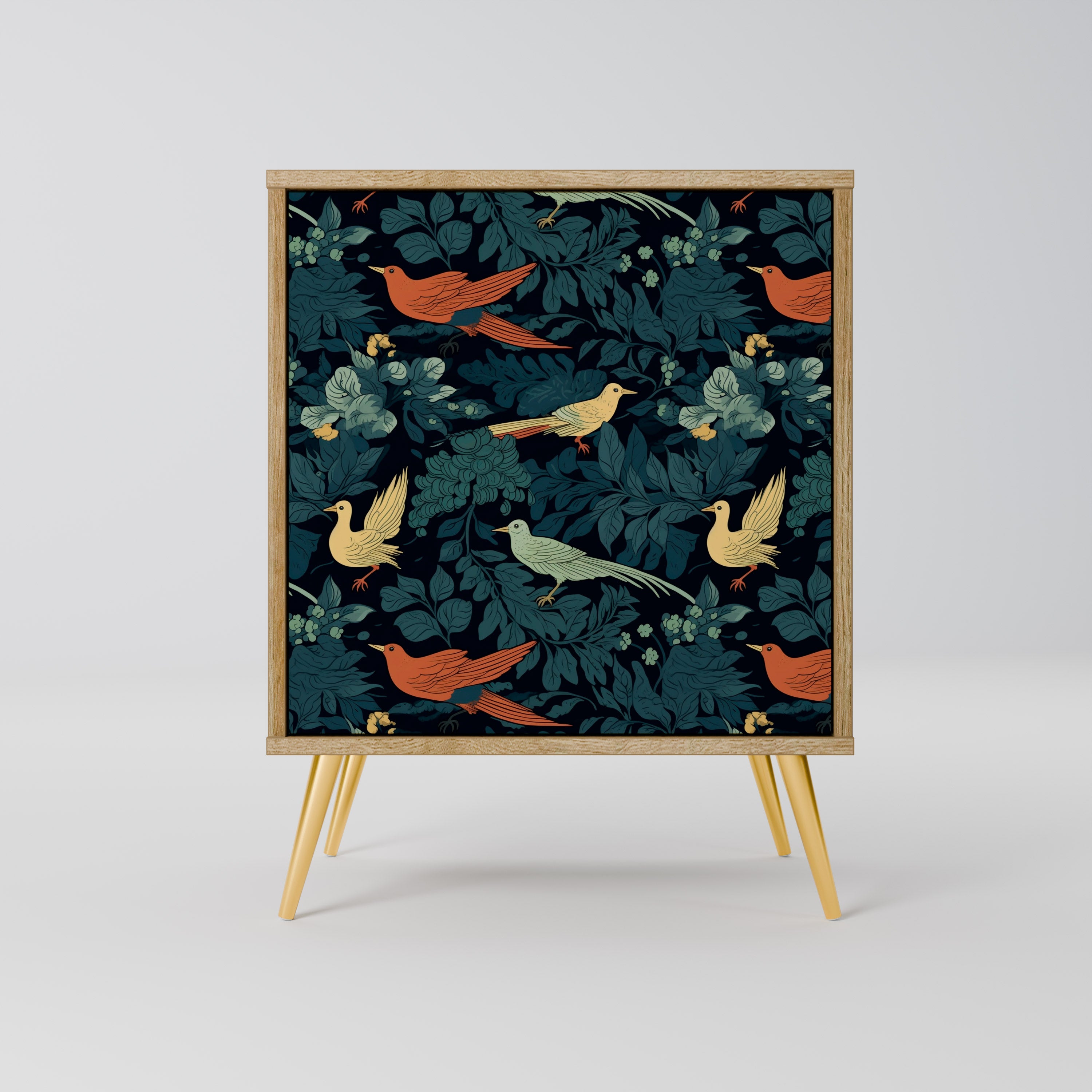 FOWL ORNAMENT Sideboard mit 1 Tür in Eiche-Optik