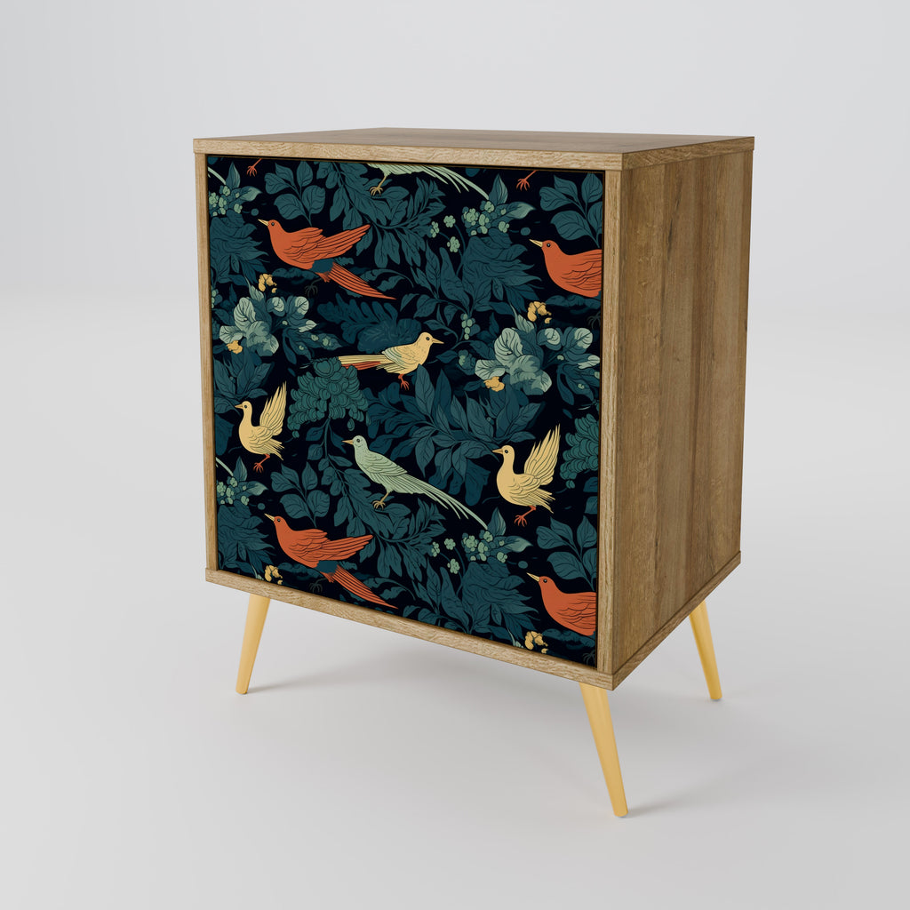 FOWL ORNAMENT Sideboard mit 1 Tür in Eiche-Optik