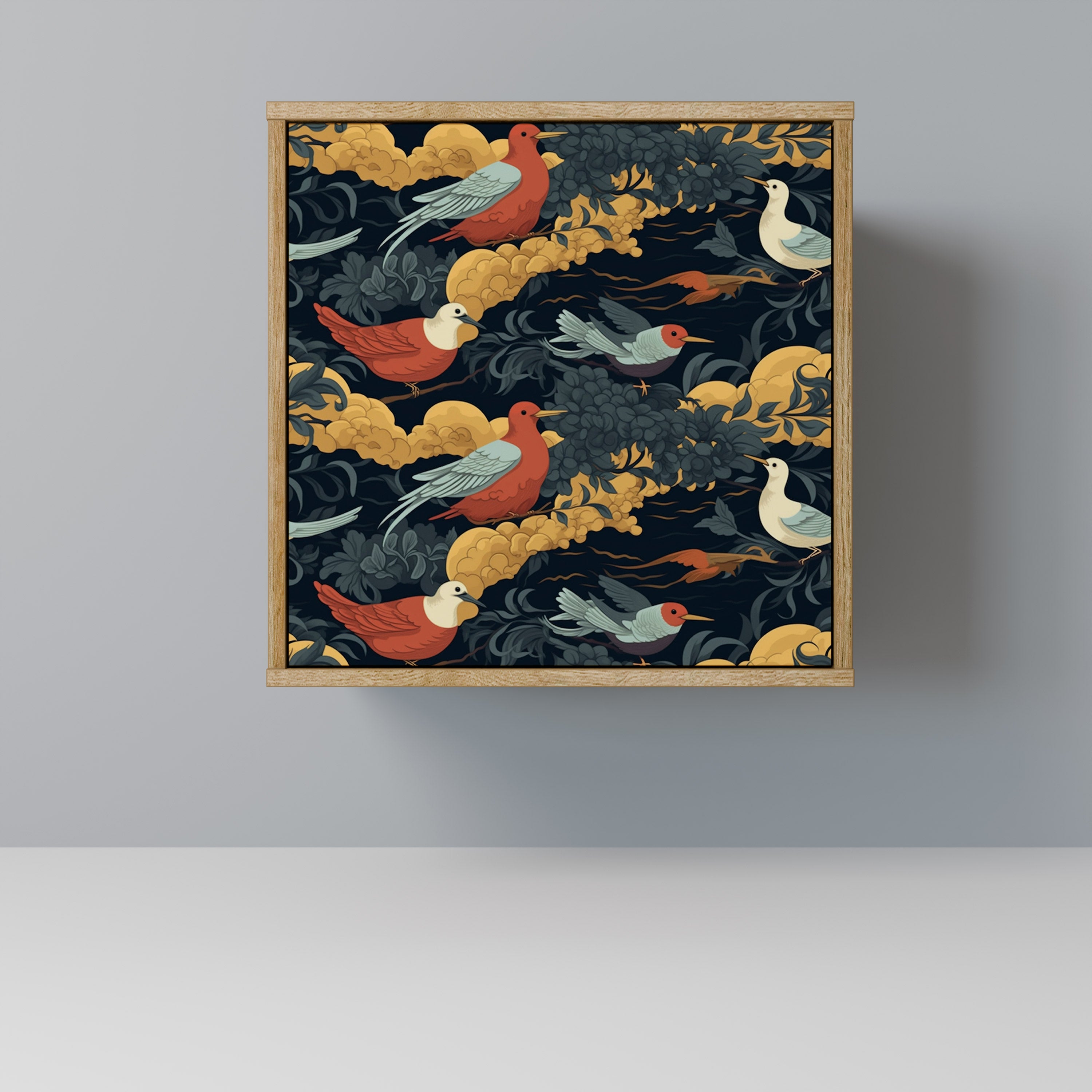 FOWLY DAZE Sideboard mit 1 Tür in Eiche-Optik