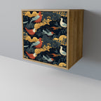 FOWLY DAZE Sideboard mit 1 Tür in Eiche-Optik