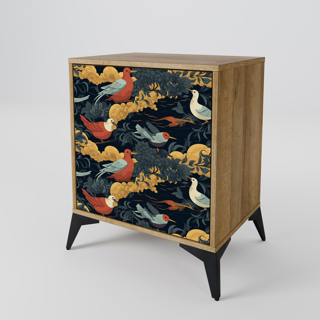 FOWLY DAZE Sideboard mit 1 Tür in Eiche-Optik