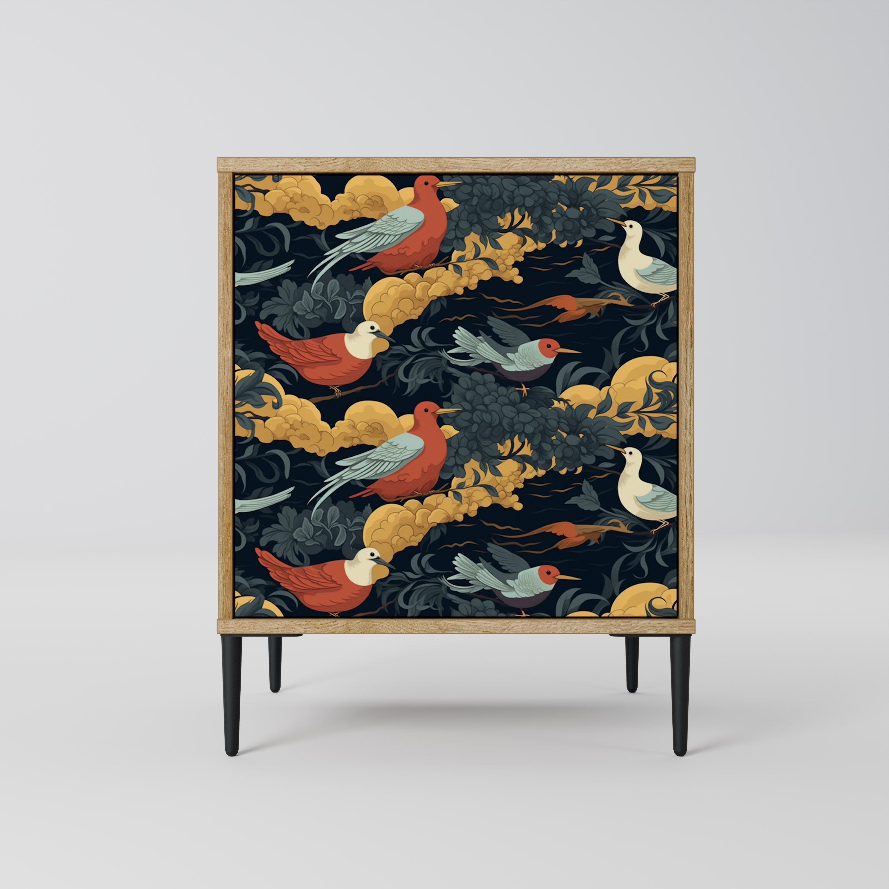 FOWLY DAZE Sideboard mit 1 Tür in Eiche-Optik