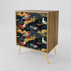 FOWLY DAZE Sideboard mit 1 Tür in Eiche-Optik