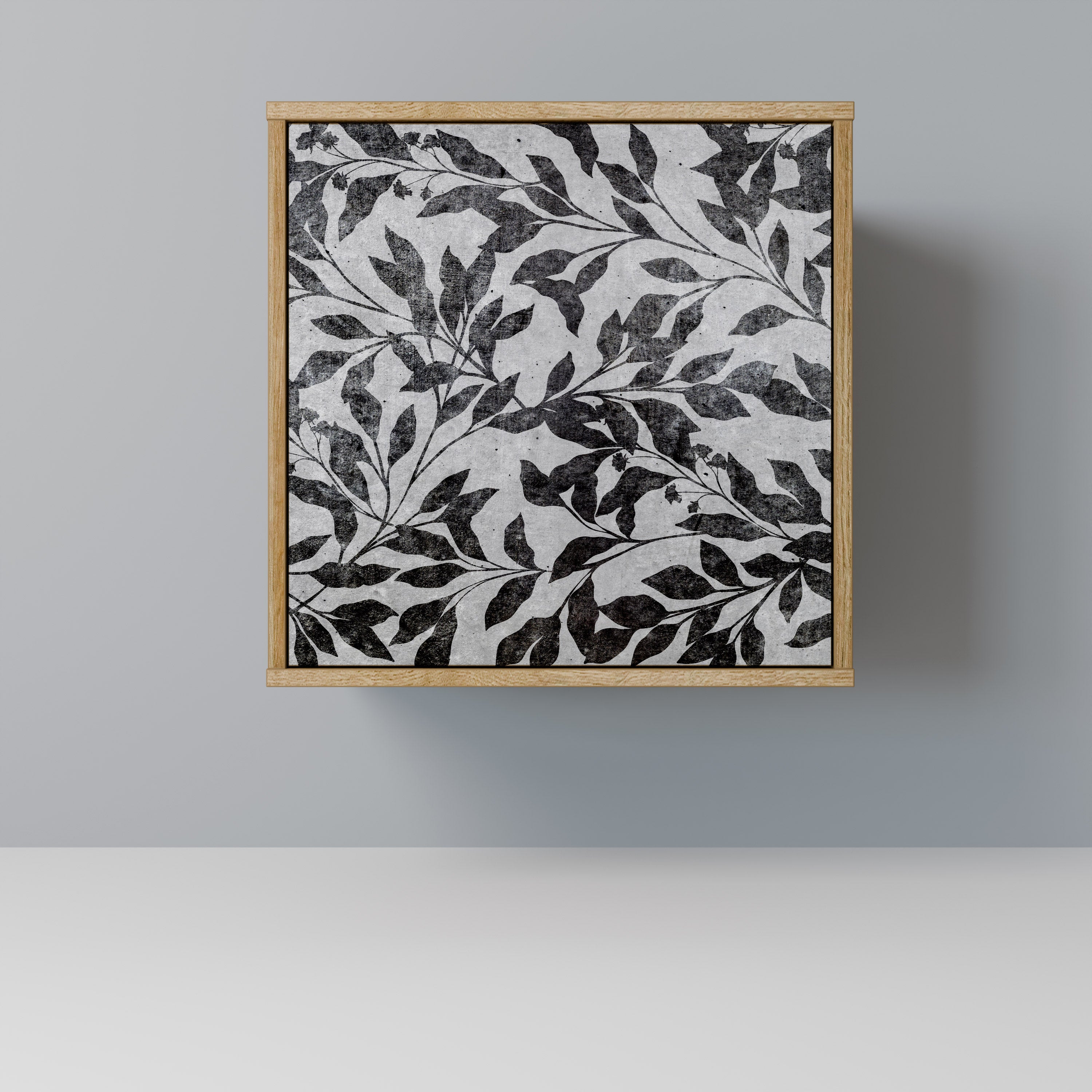 CHARCOAL SPROUT Sideboard mit 1 Tür in Eiche-Optik