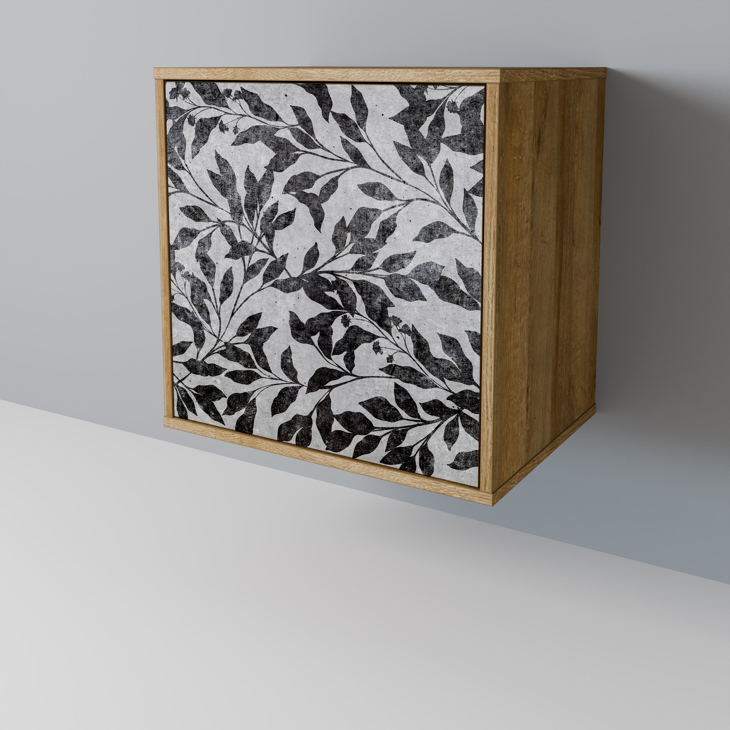 CHARCOAL SPROUT Sideboard mit 1 Tür in Eiche-Optik