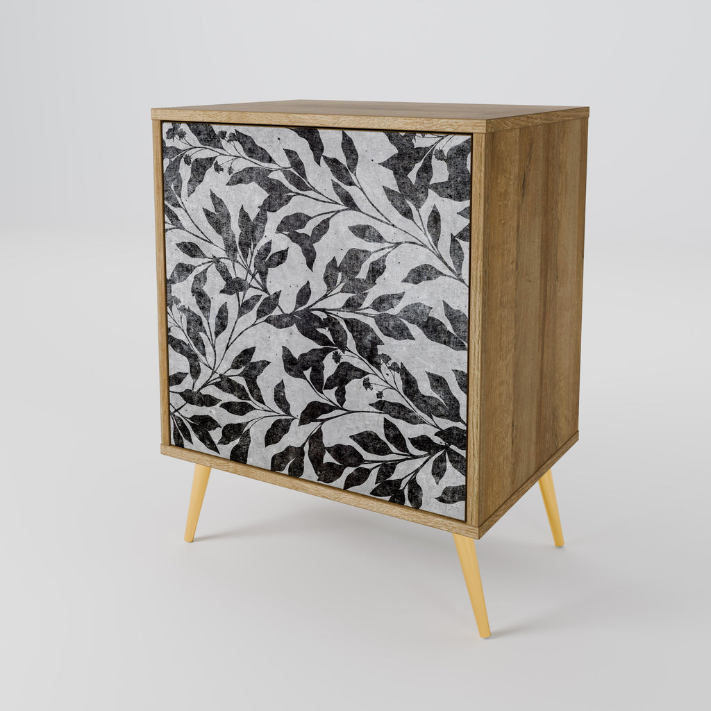 CHARCOAL SPROUT Sideboard mit 1 Tür in Eiche-Optik